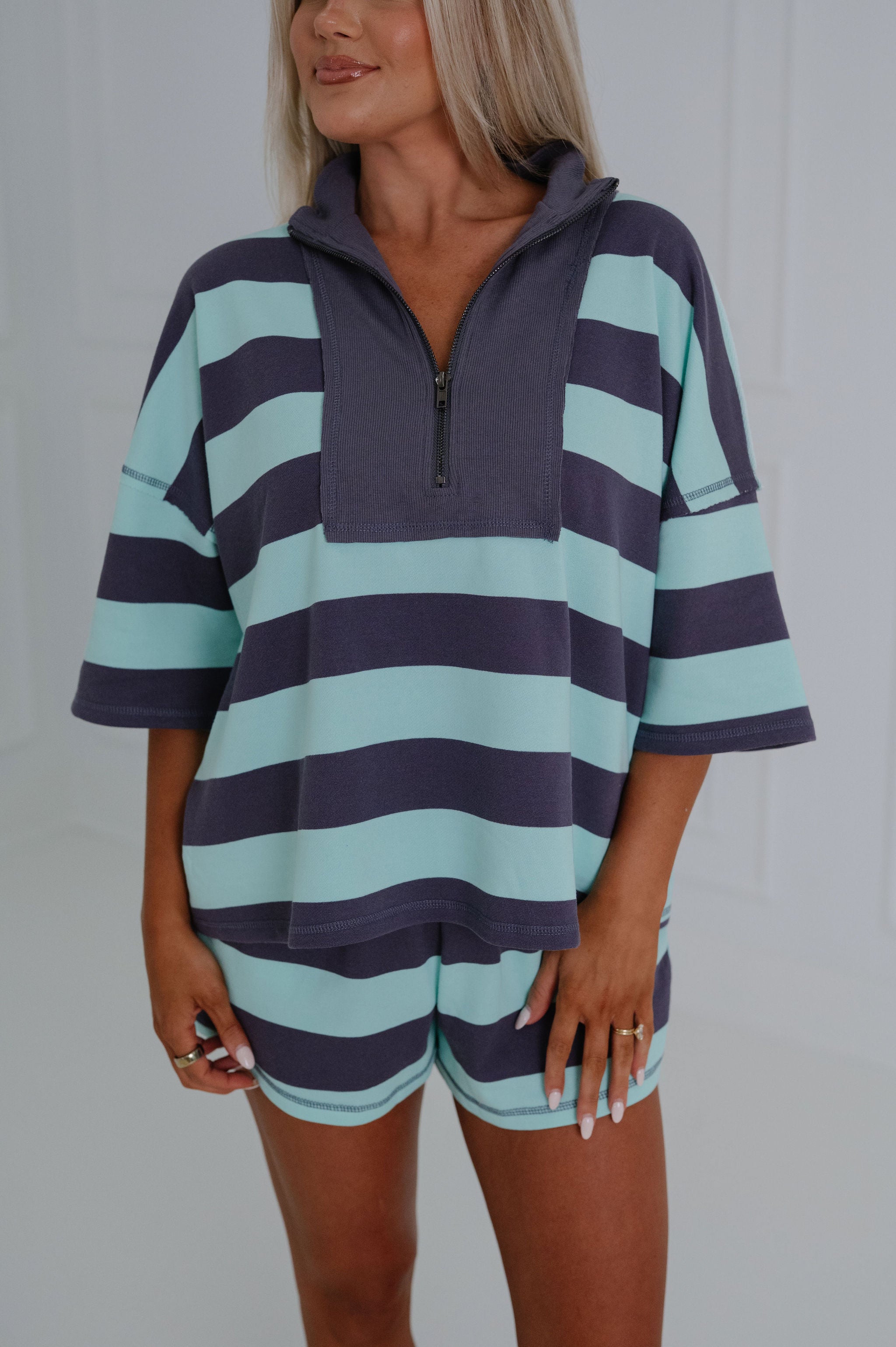 Gordy Striped Set-Mint Combo