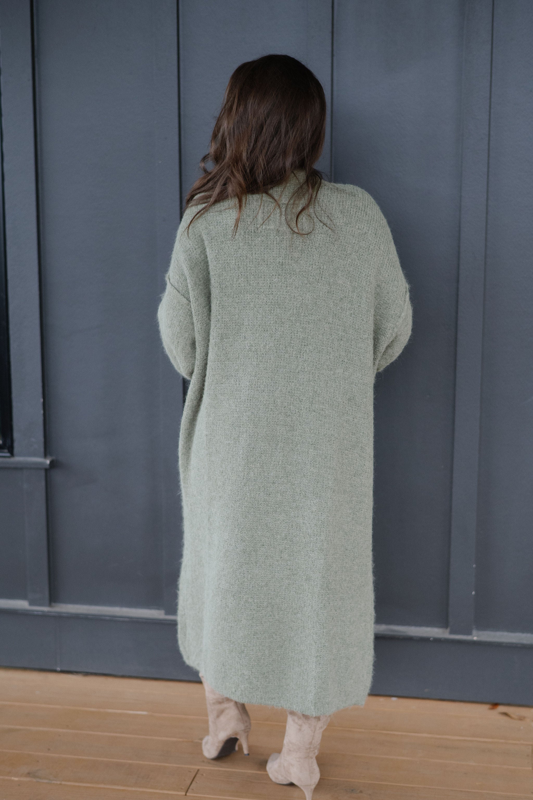 Chunky Oversized Cardigan- Green