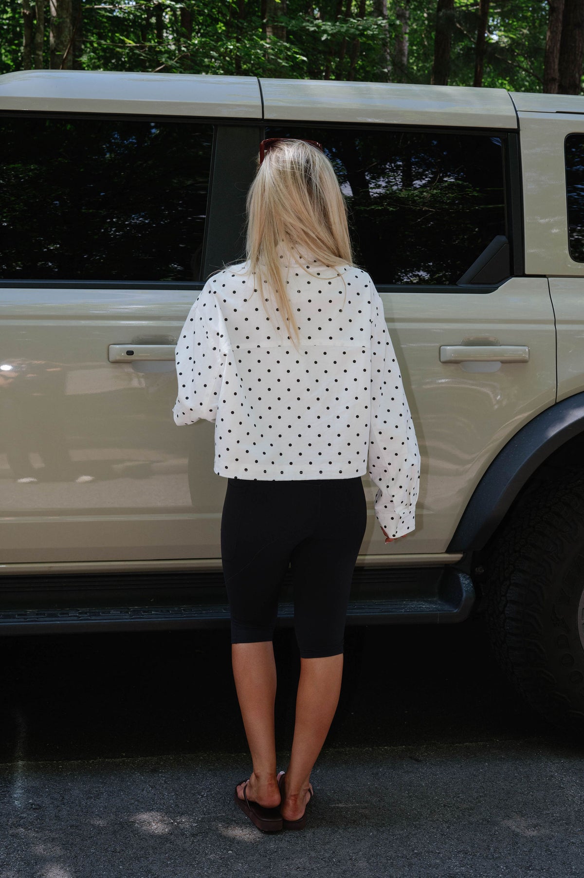 Polka Dot Pullover Jacket
