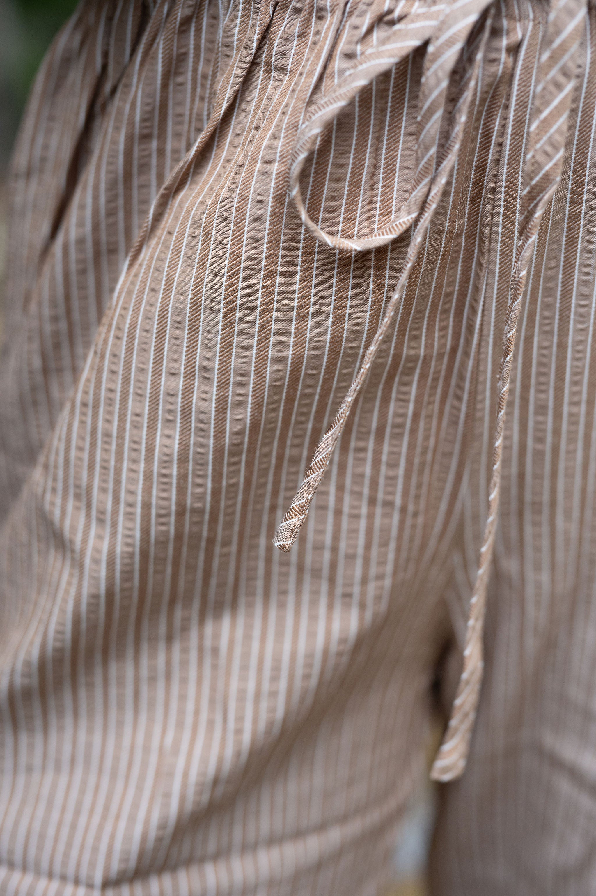 Charlie Stripe Pant-Khaki