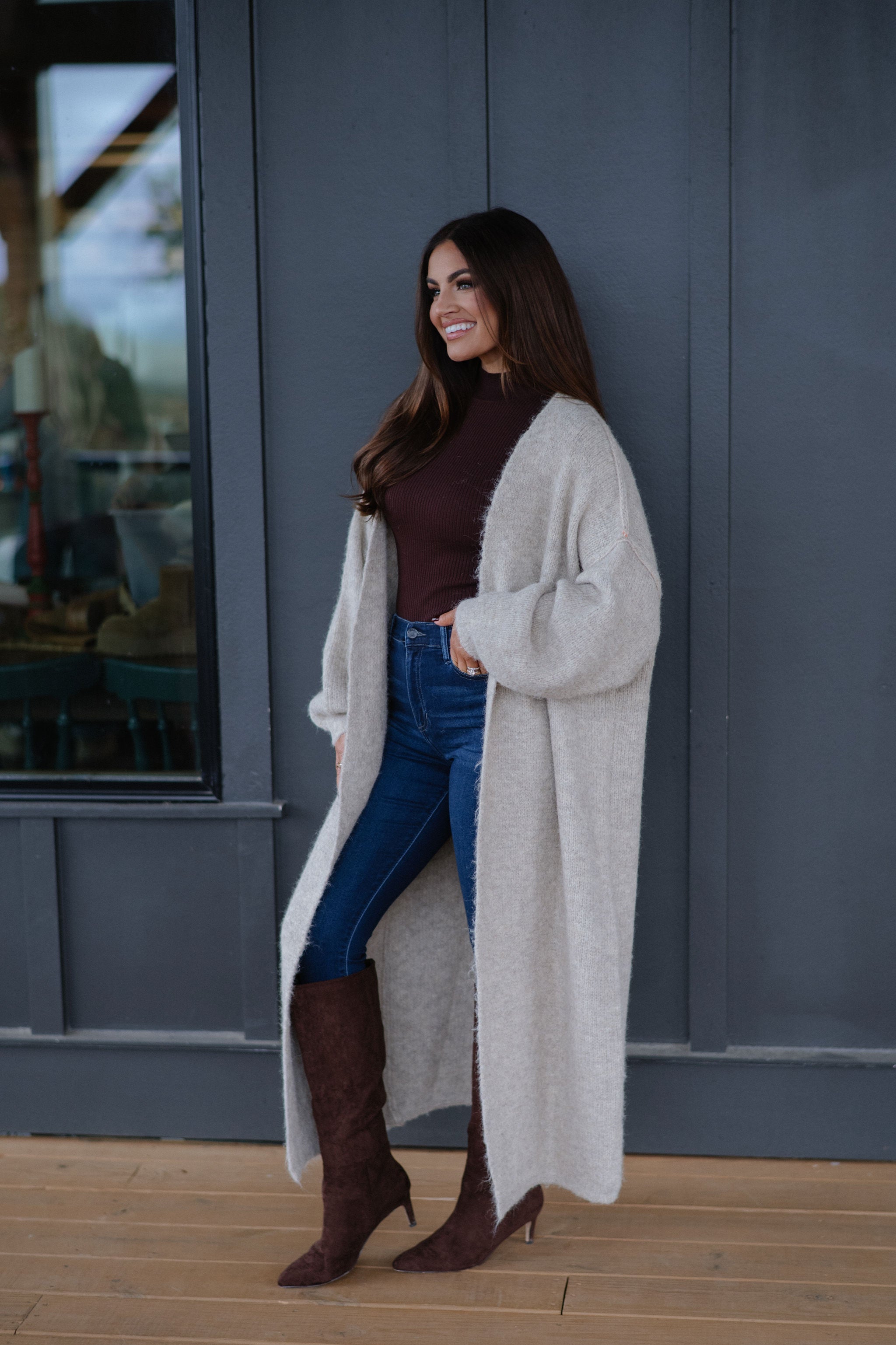 Chunky Oversized Cardigan- Oatmeal