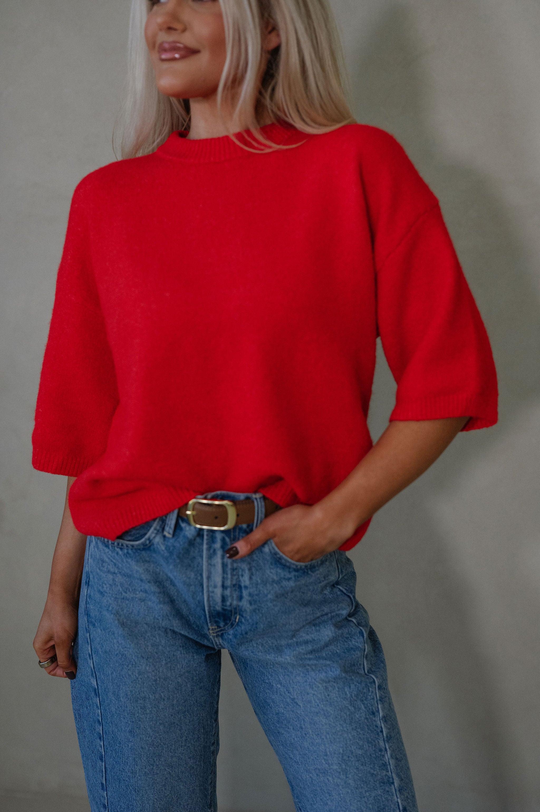 Norah Sweater-Red