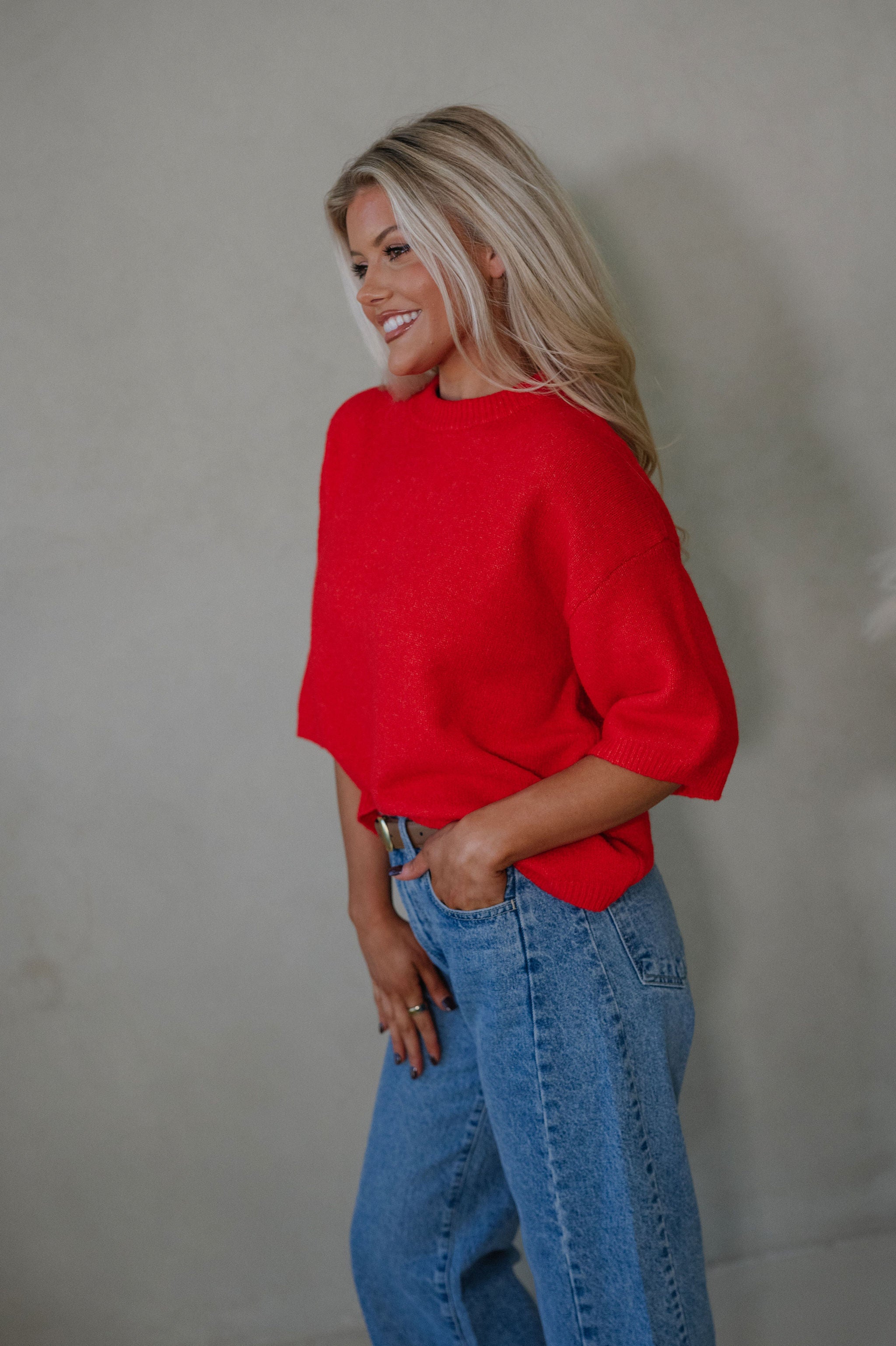 Norah Sweater-Red