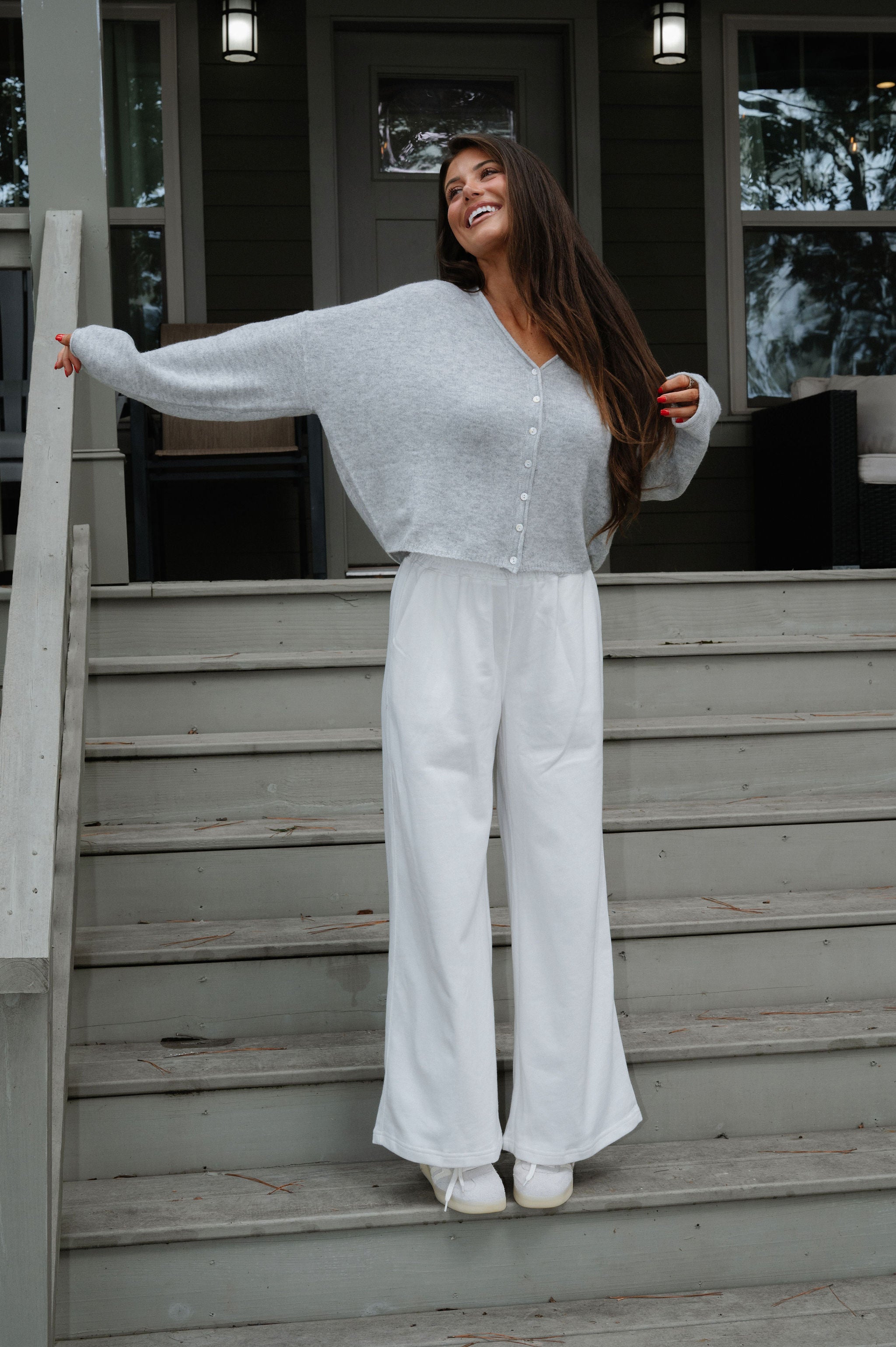 Krissy Cardigan-Heather Grey