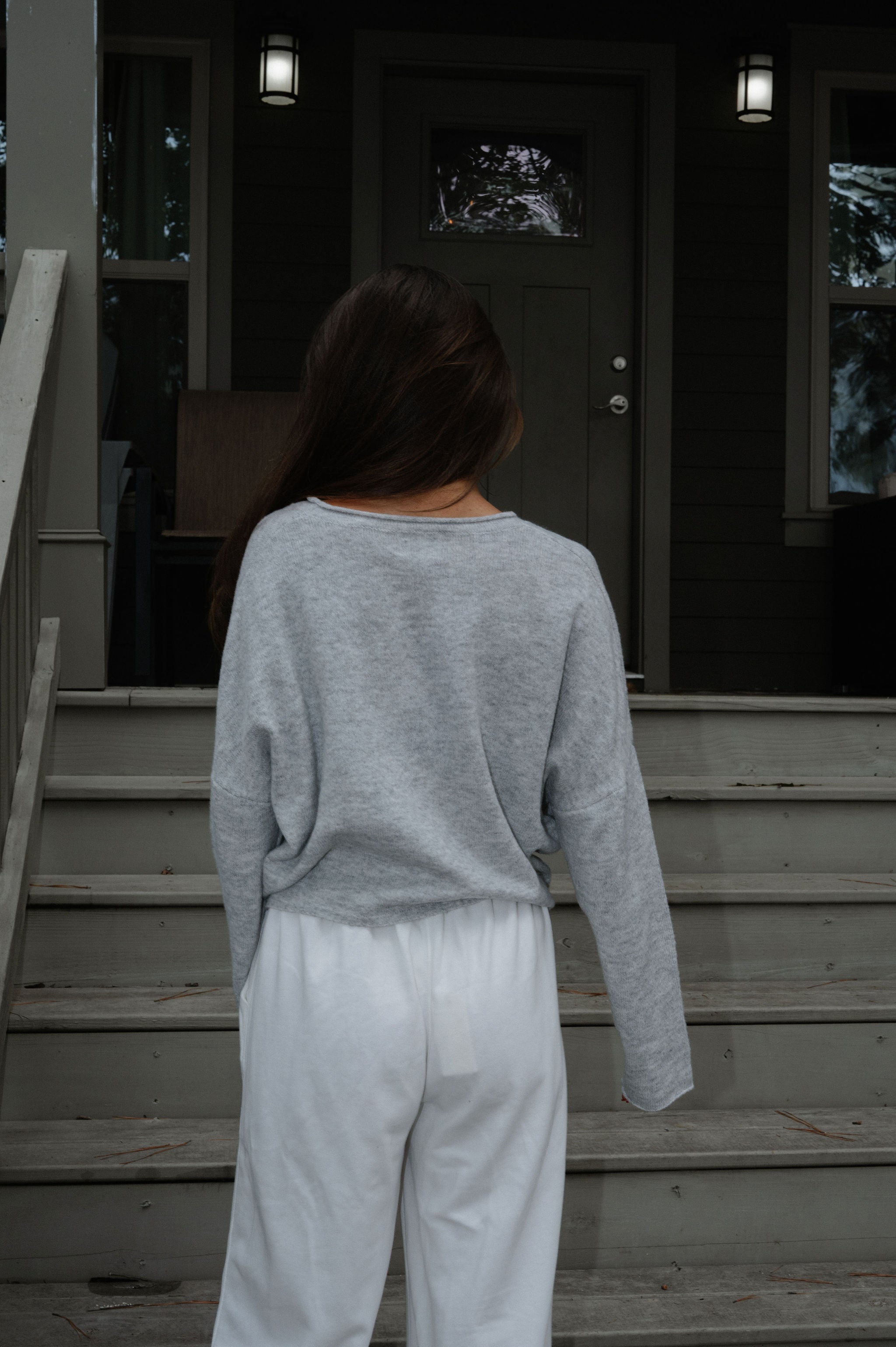 Krissy Cardigan-Heather Grey
