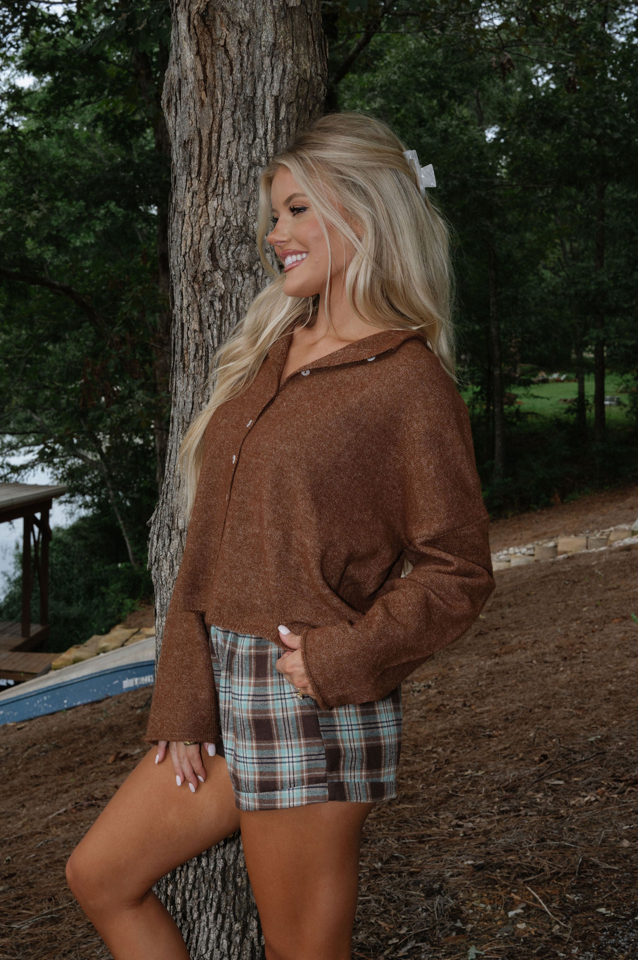 Victoria Cardigan-Brown