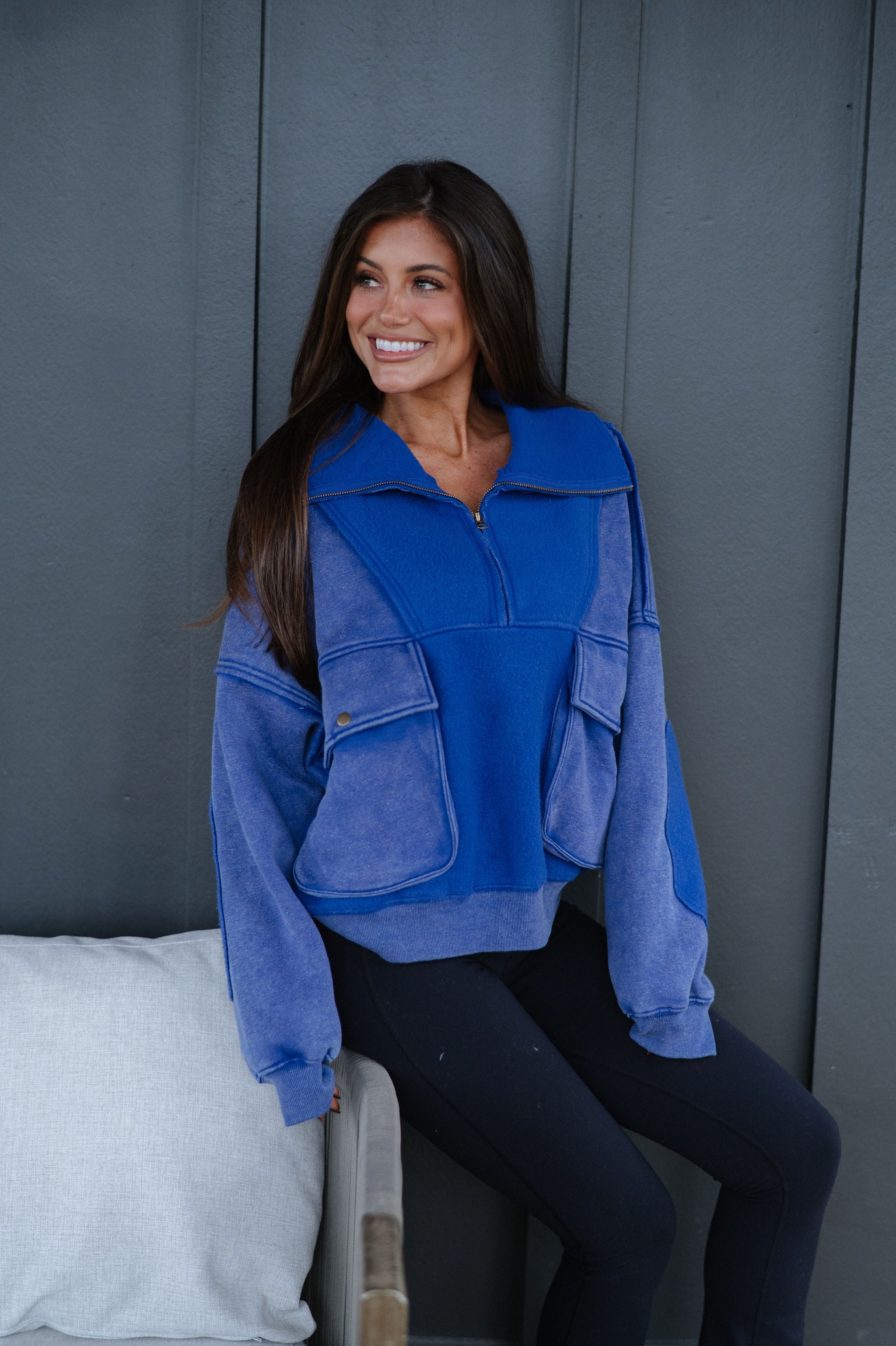 Riley Pullover-Blue