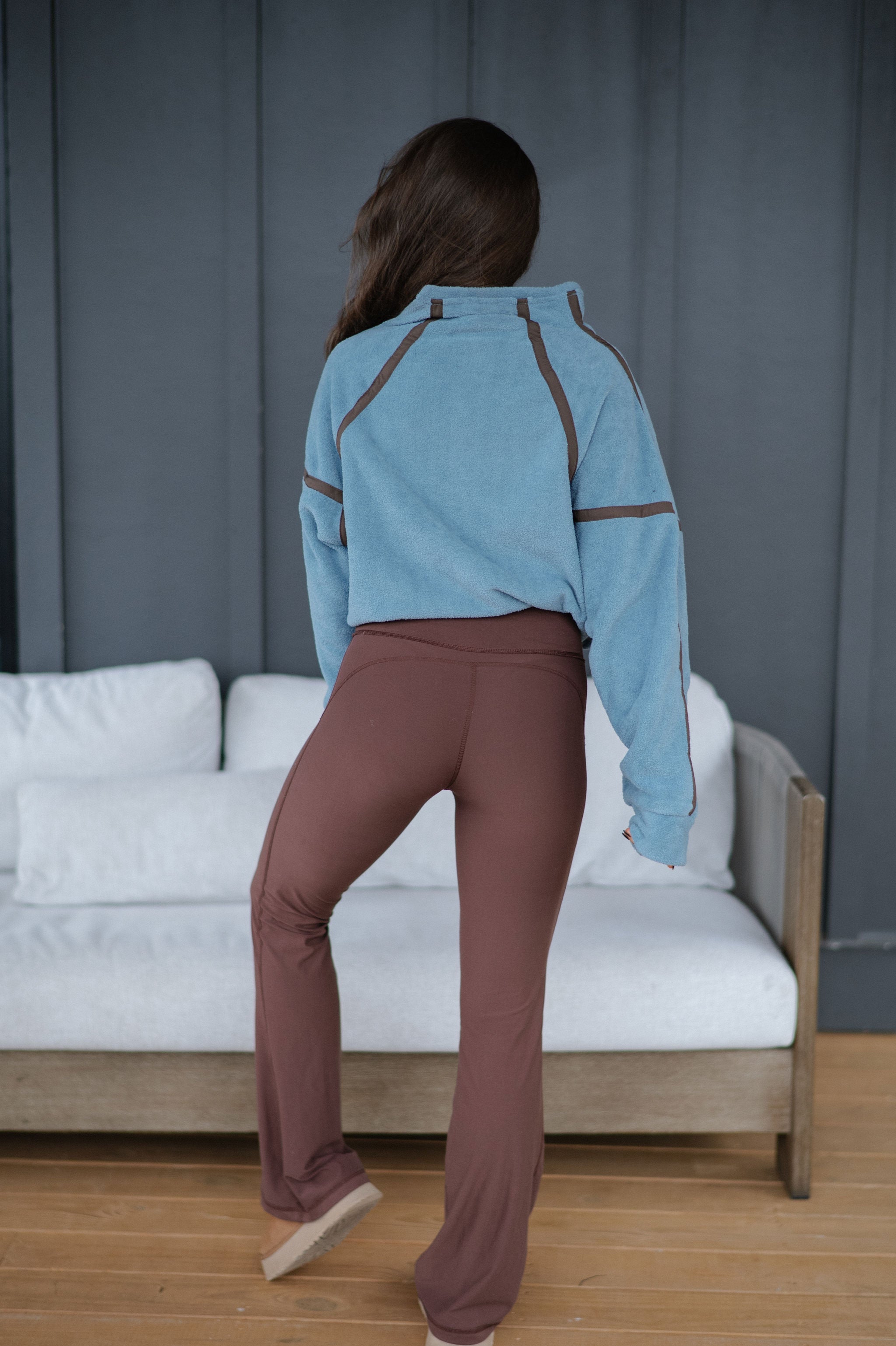 Katy Half Zip Pullover- Blue