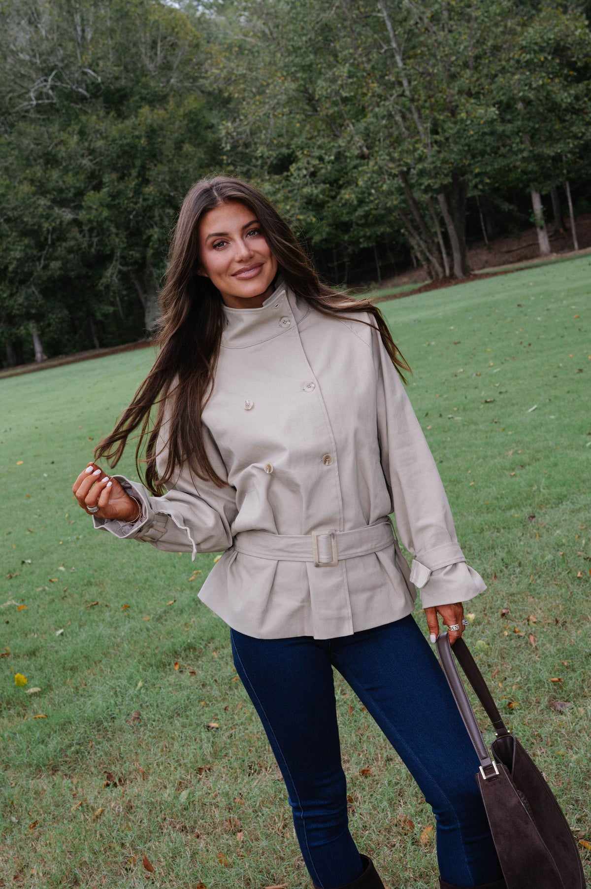 Cora Trench Coat-Khaki
