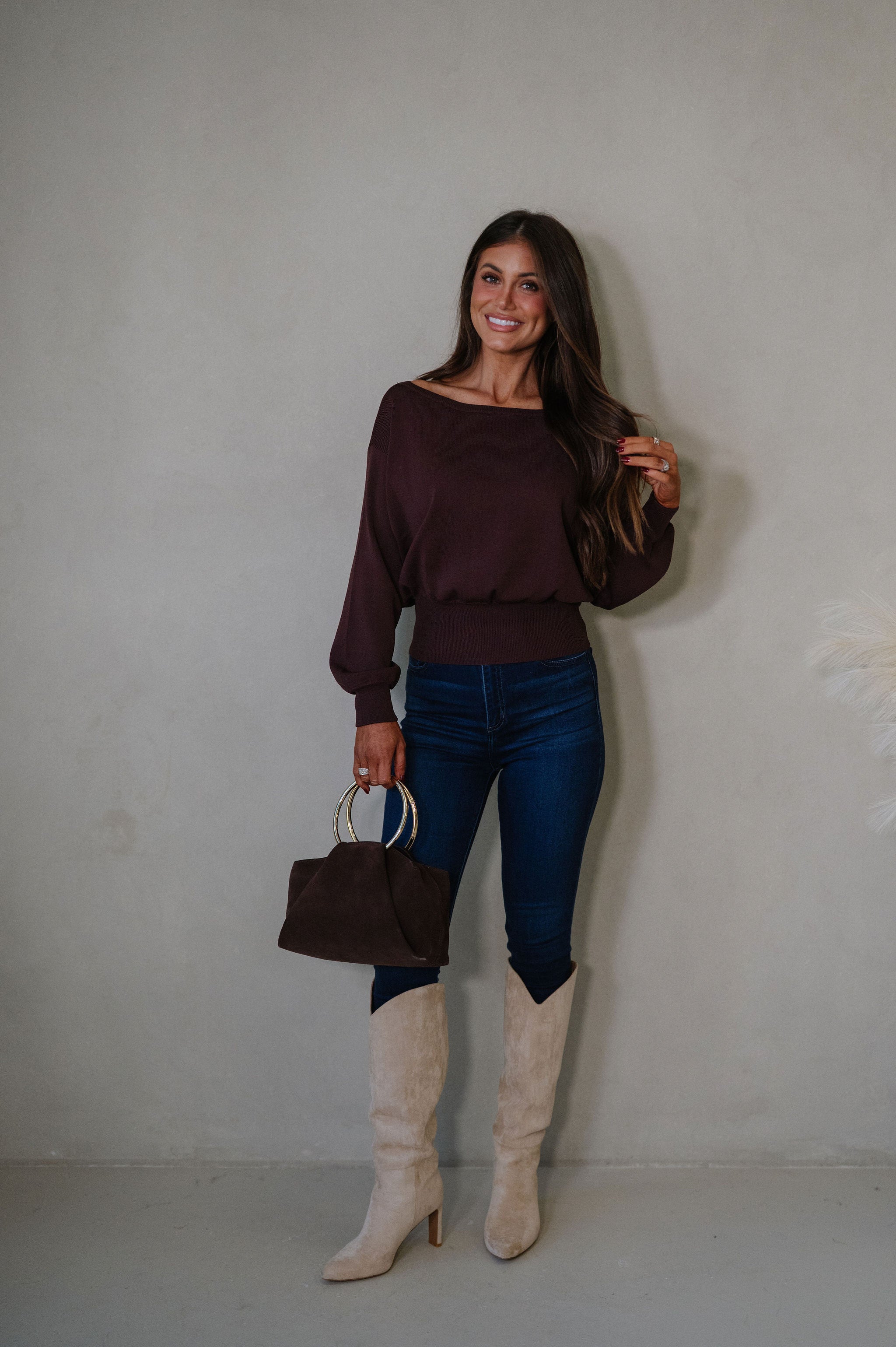 Eloise Sweater-Chocolate