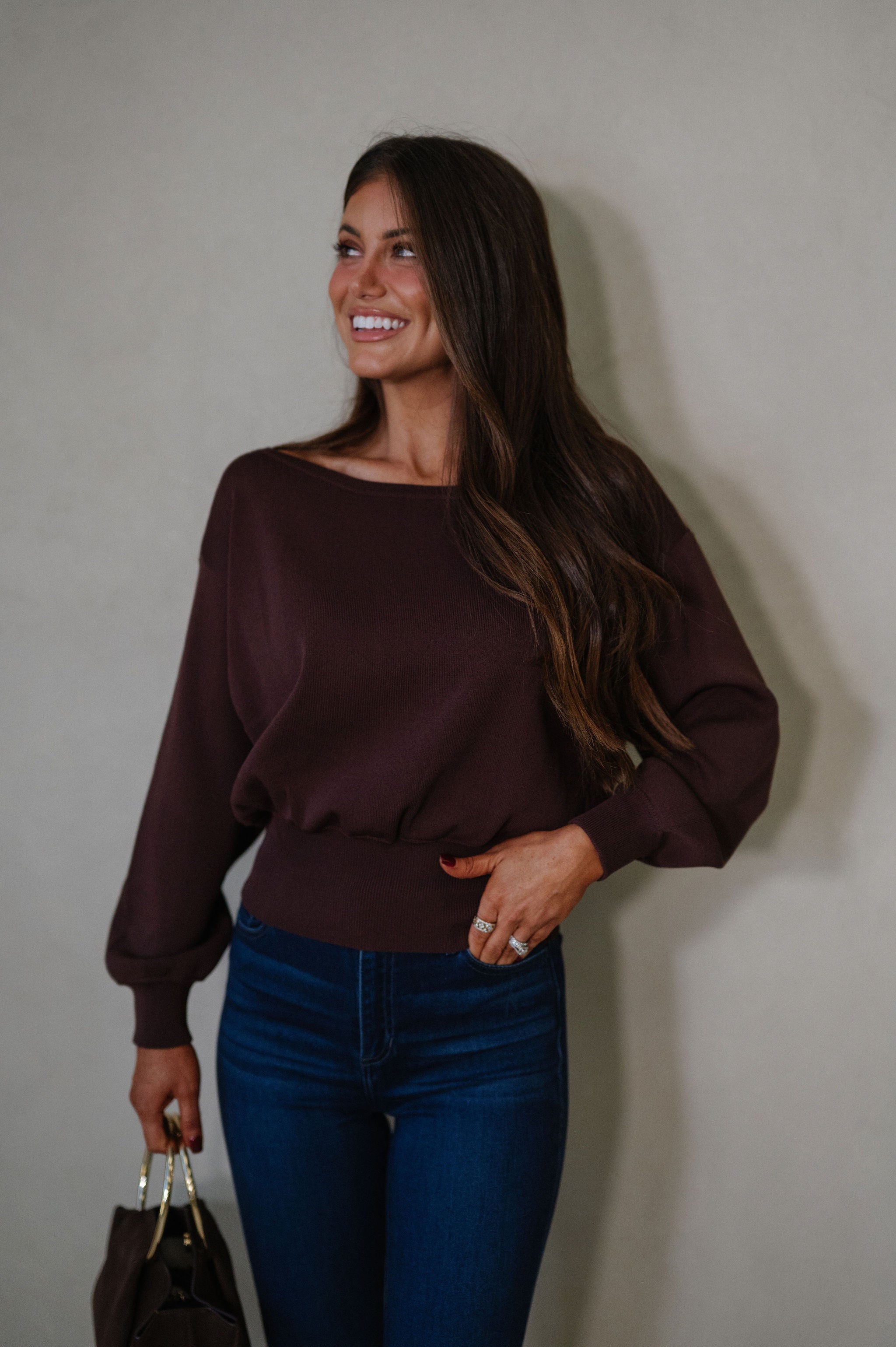 Eloise Sweater-Chocolate