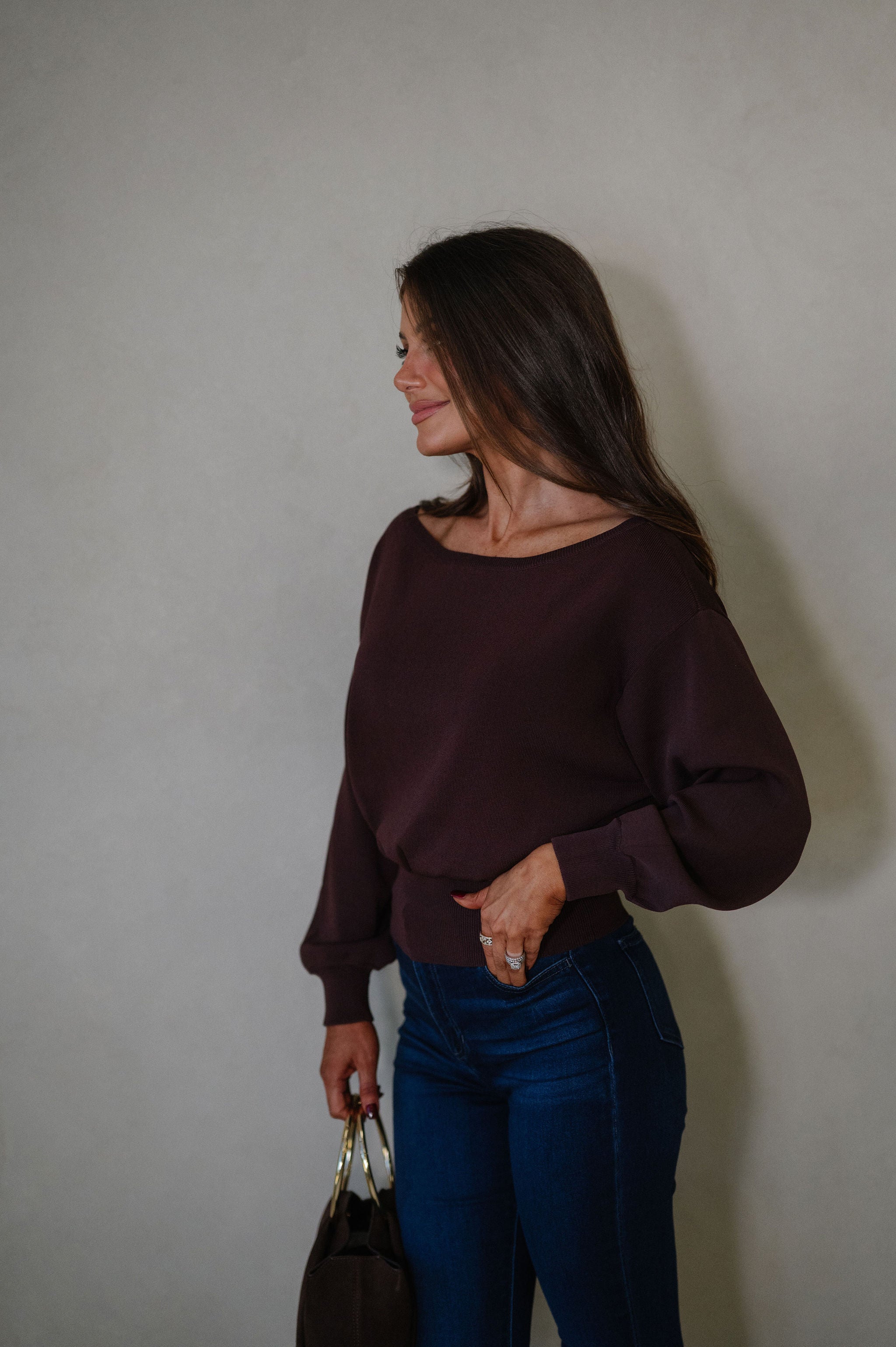 Eloise Sweater-Chocolate
