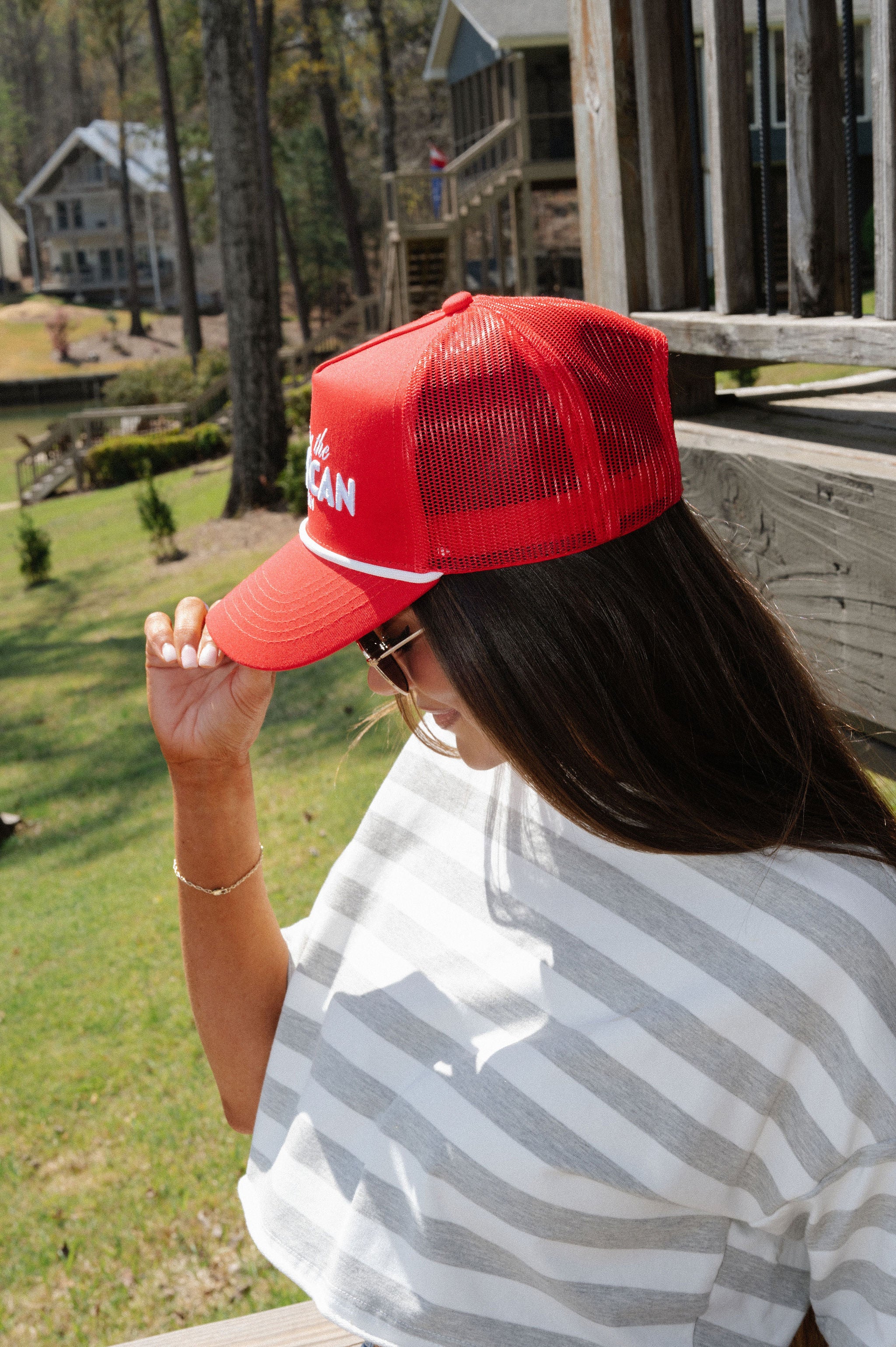 American Dream Trucker Hat- Red