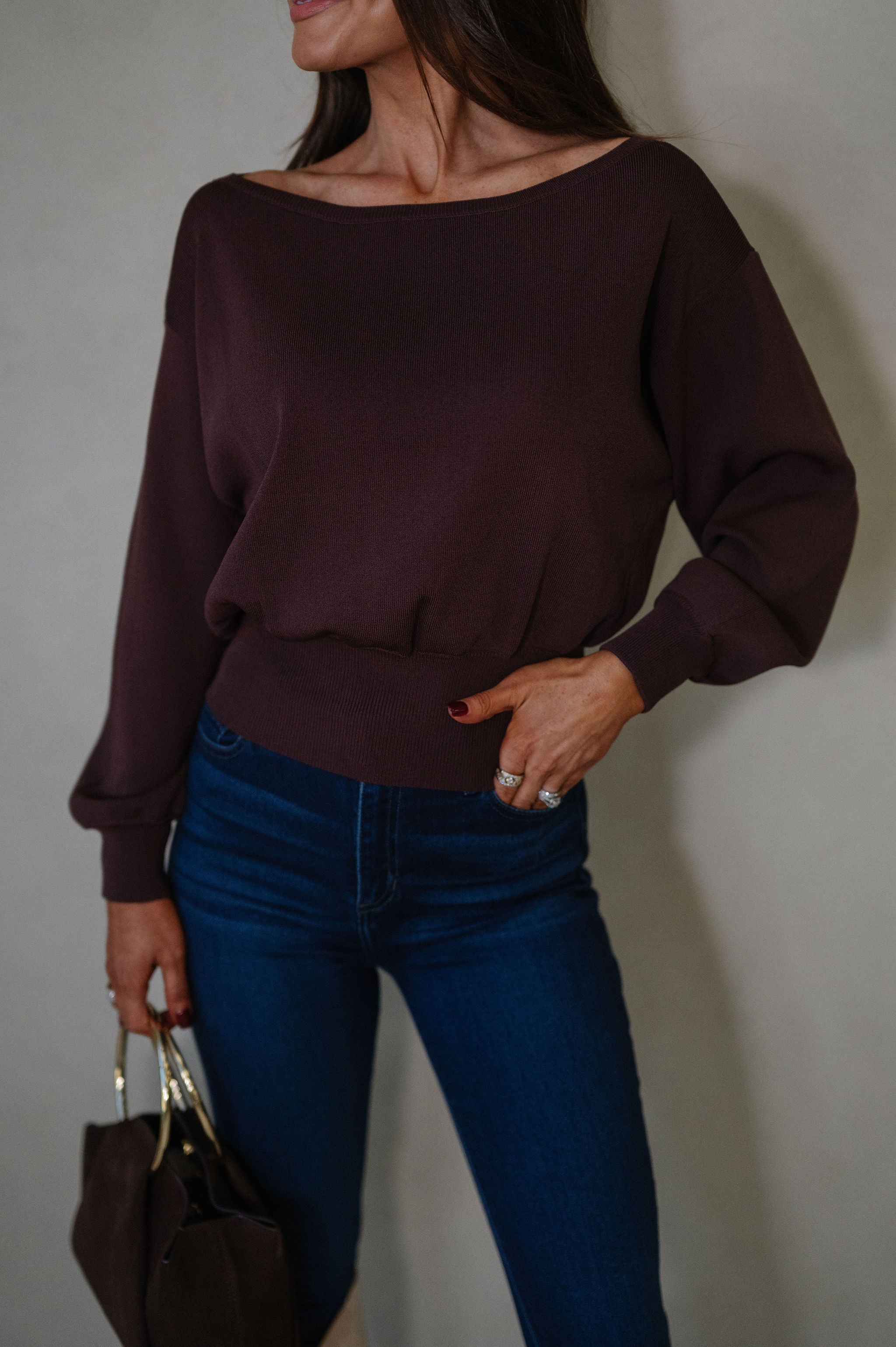 Eloise Sweater-Chocolate