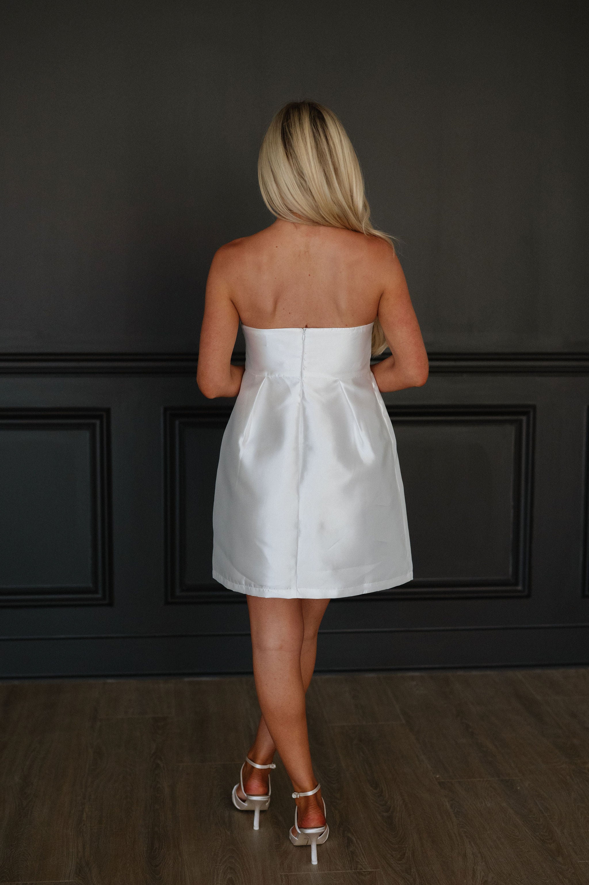 Melanie Dress-White
