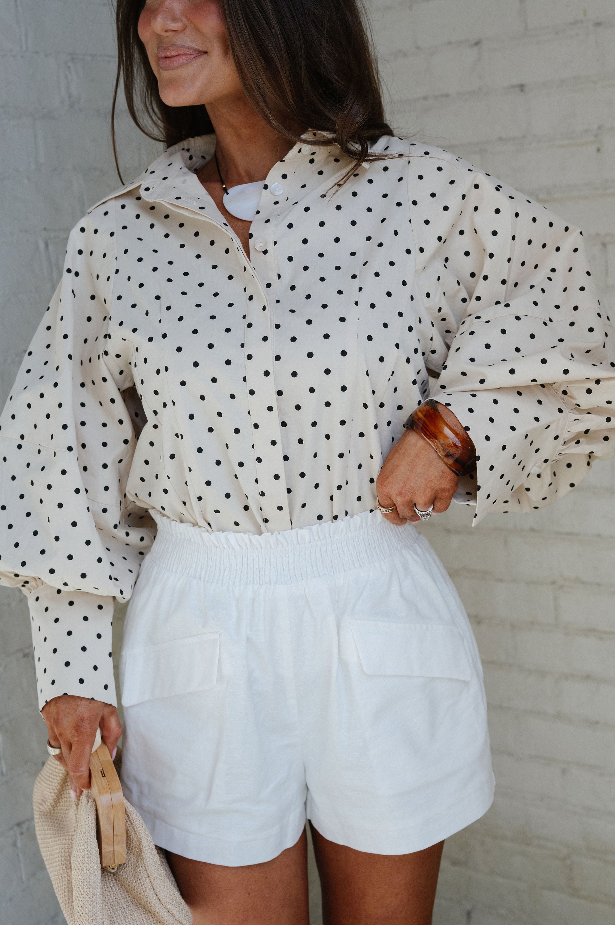 Tina Shorts-Off White