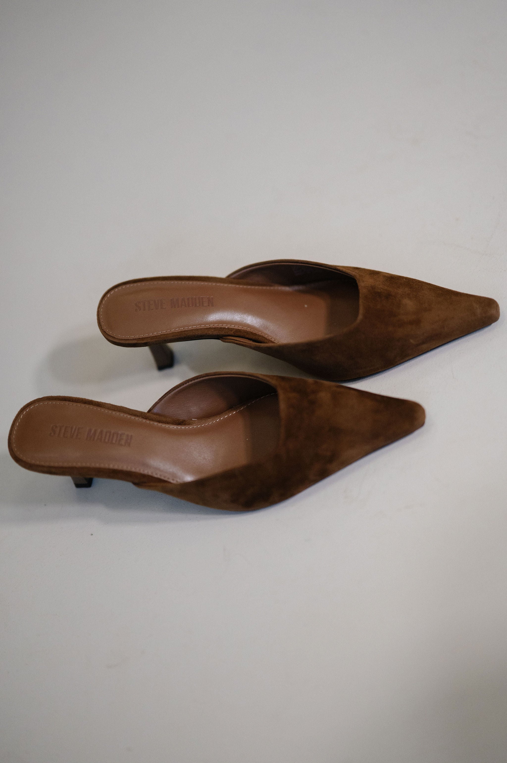Lizbeth Heels-Brown Suede