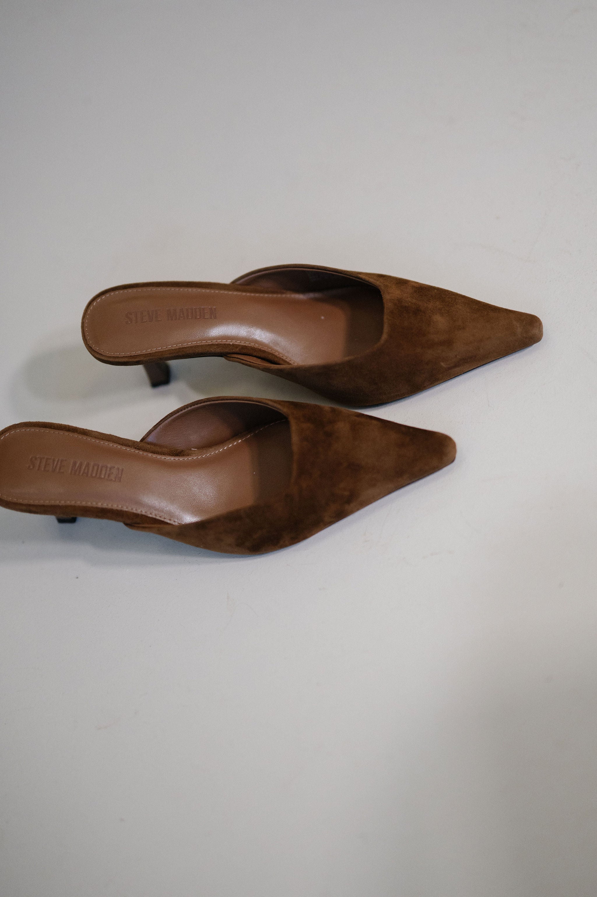 Lizbeth Heels-Brown Suede