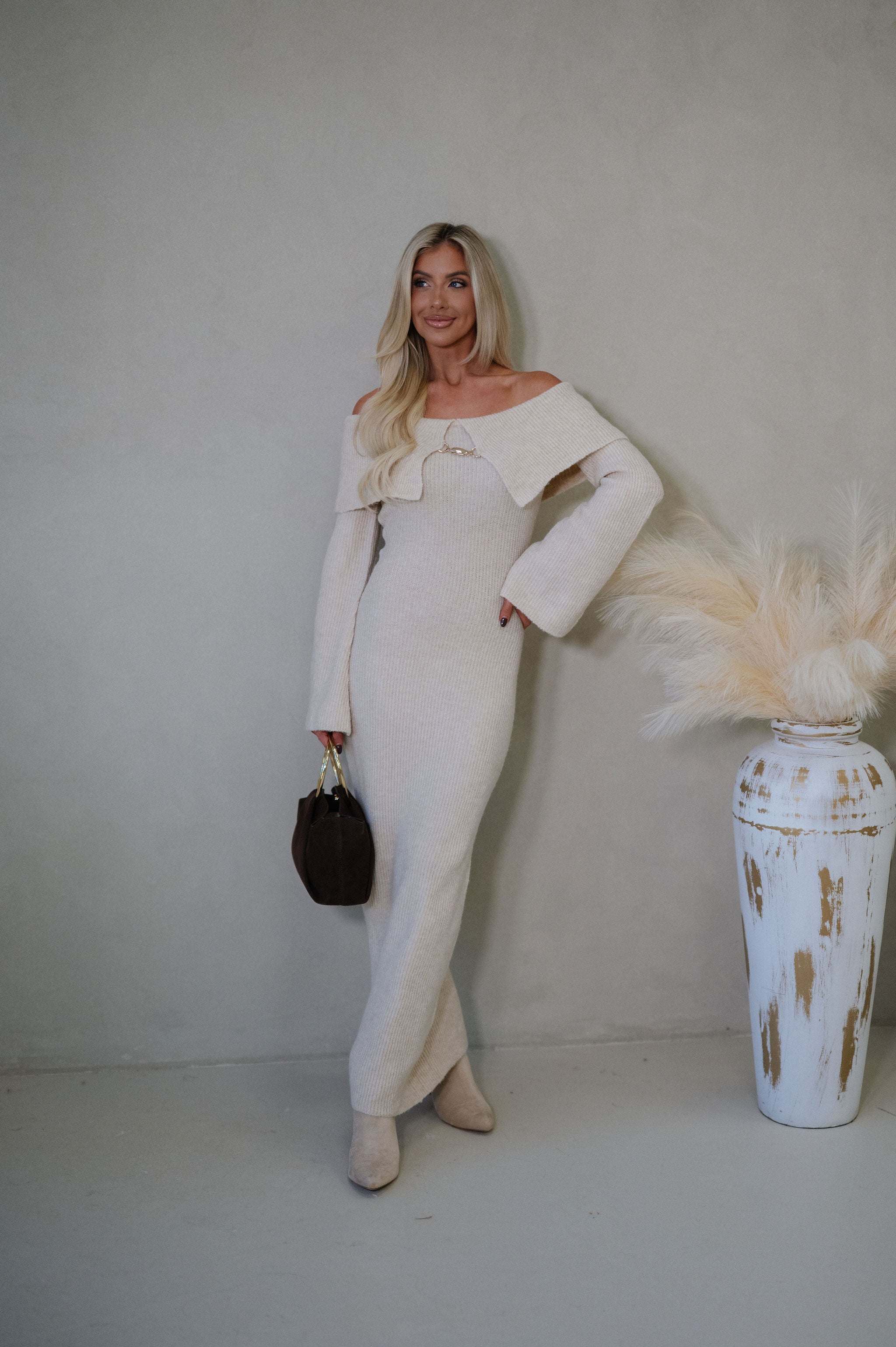 Marcus Maxi Dress-Natural