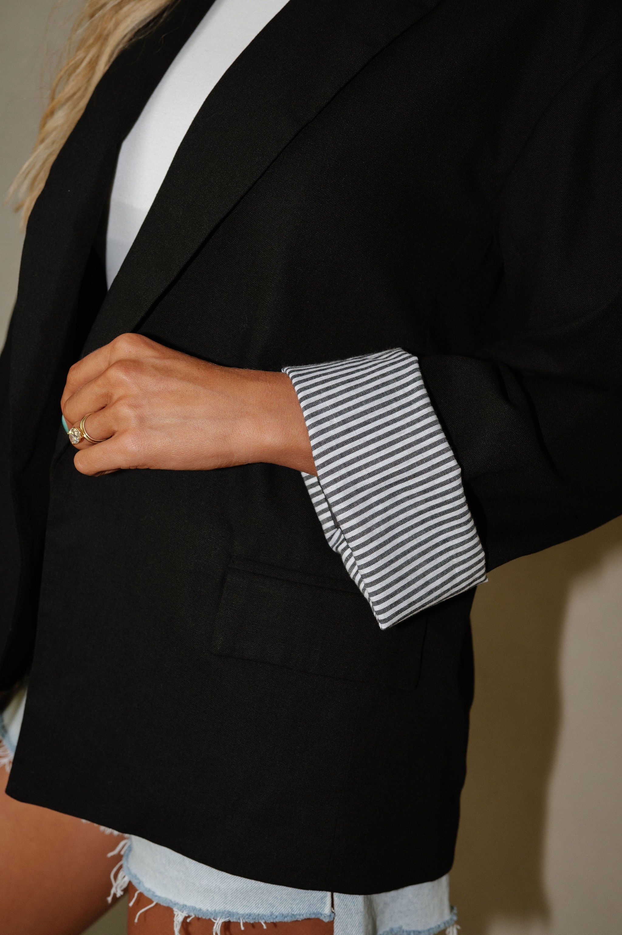 Capsule Blazer Cuffed Sleeve