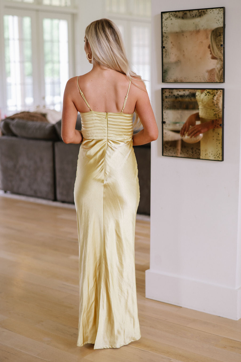 Luca Maxi Dress-Light Chartreuse