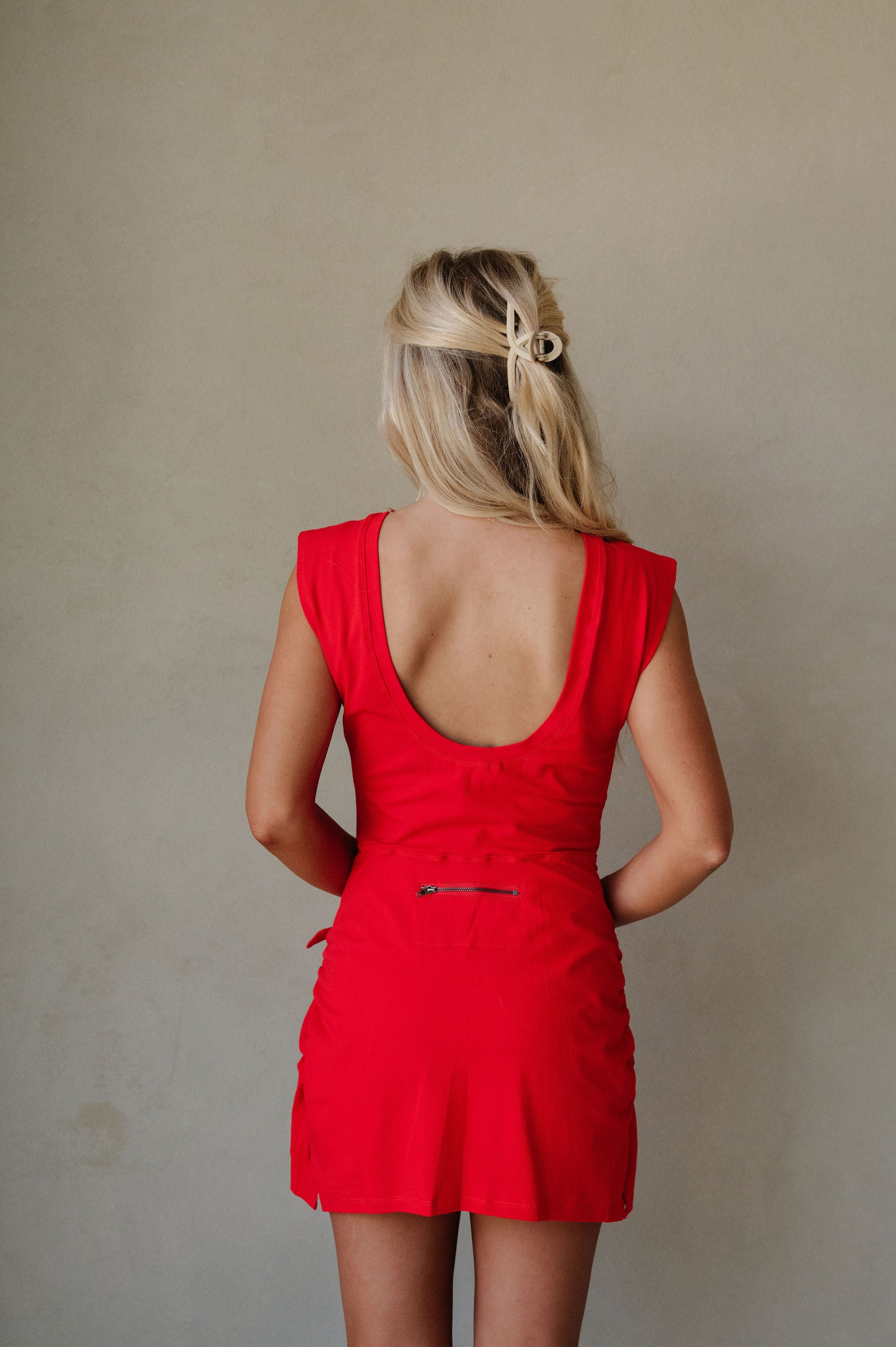 Boxton Athletic Dress-Red