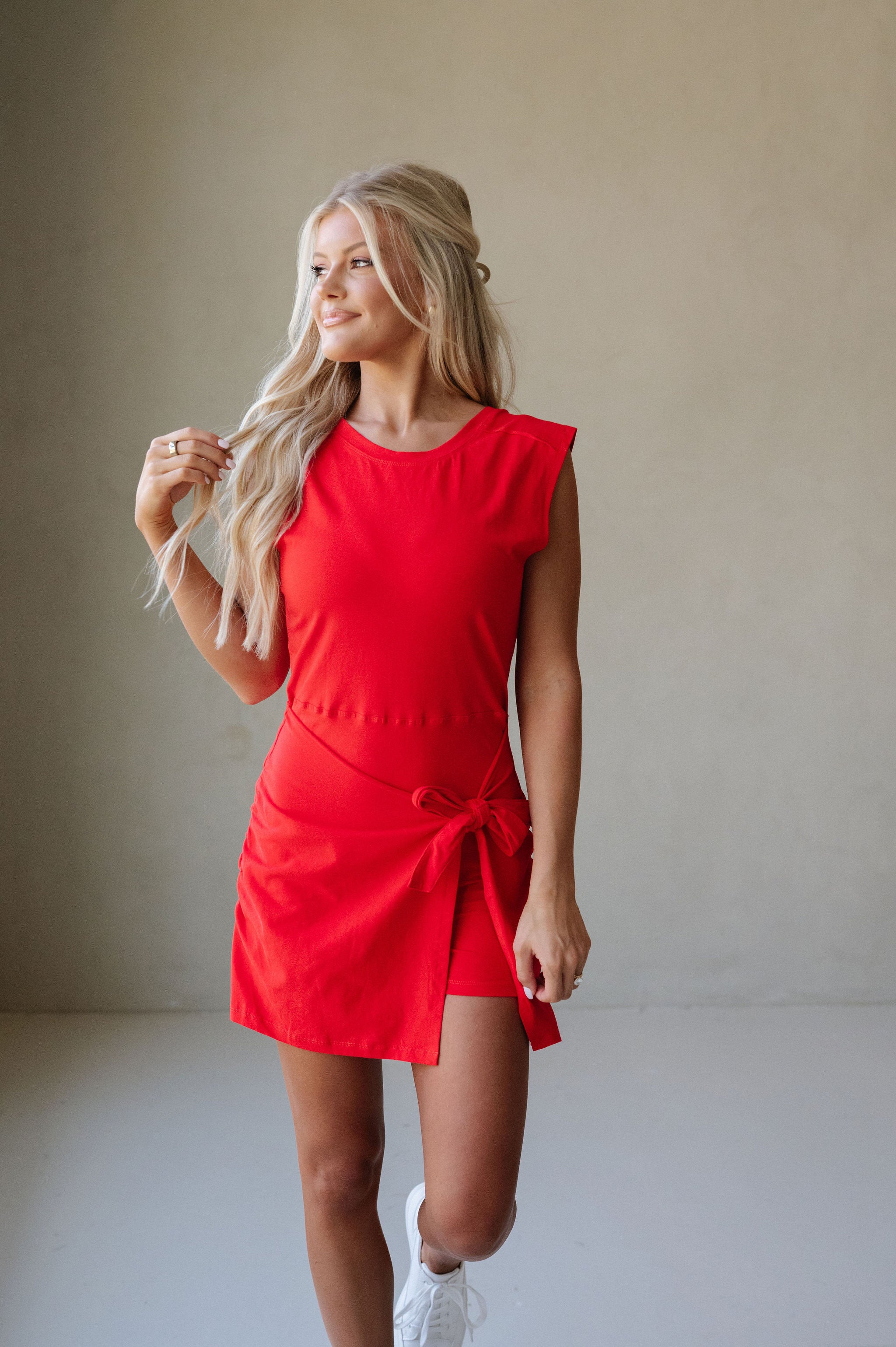 Boxton Athletic Dress-Red