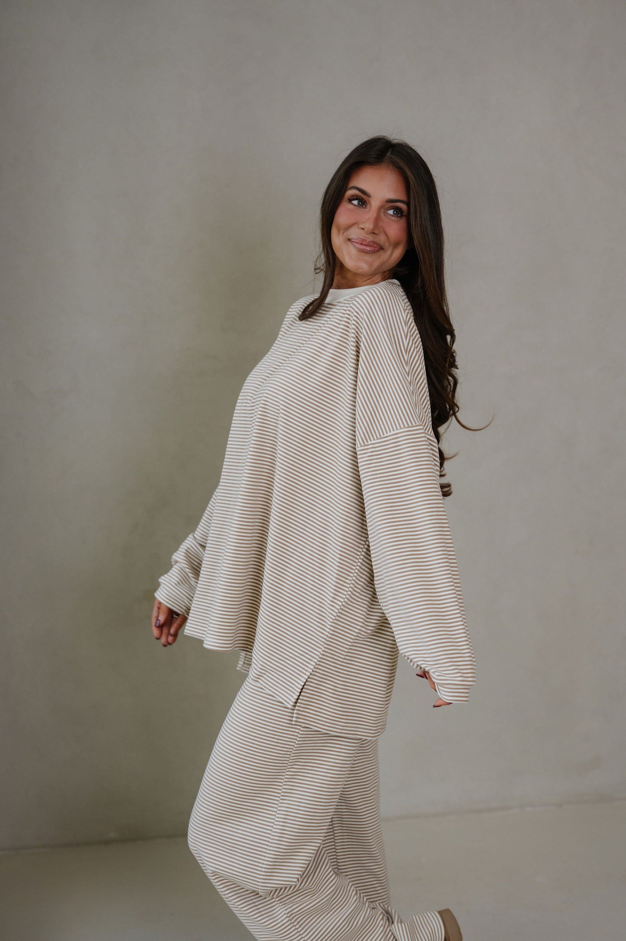 Dylan Fleece Pants-Beige