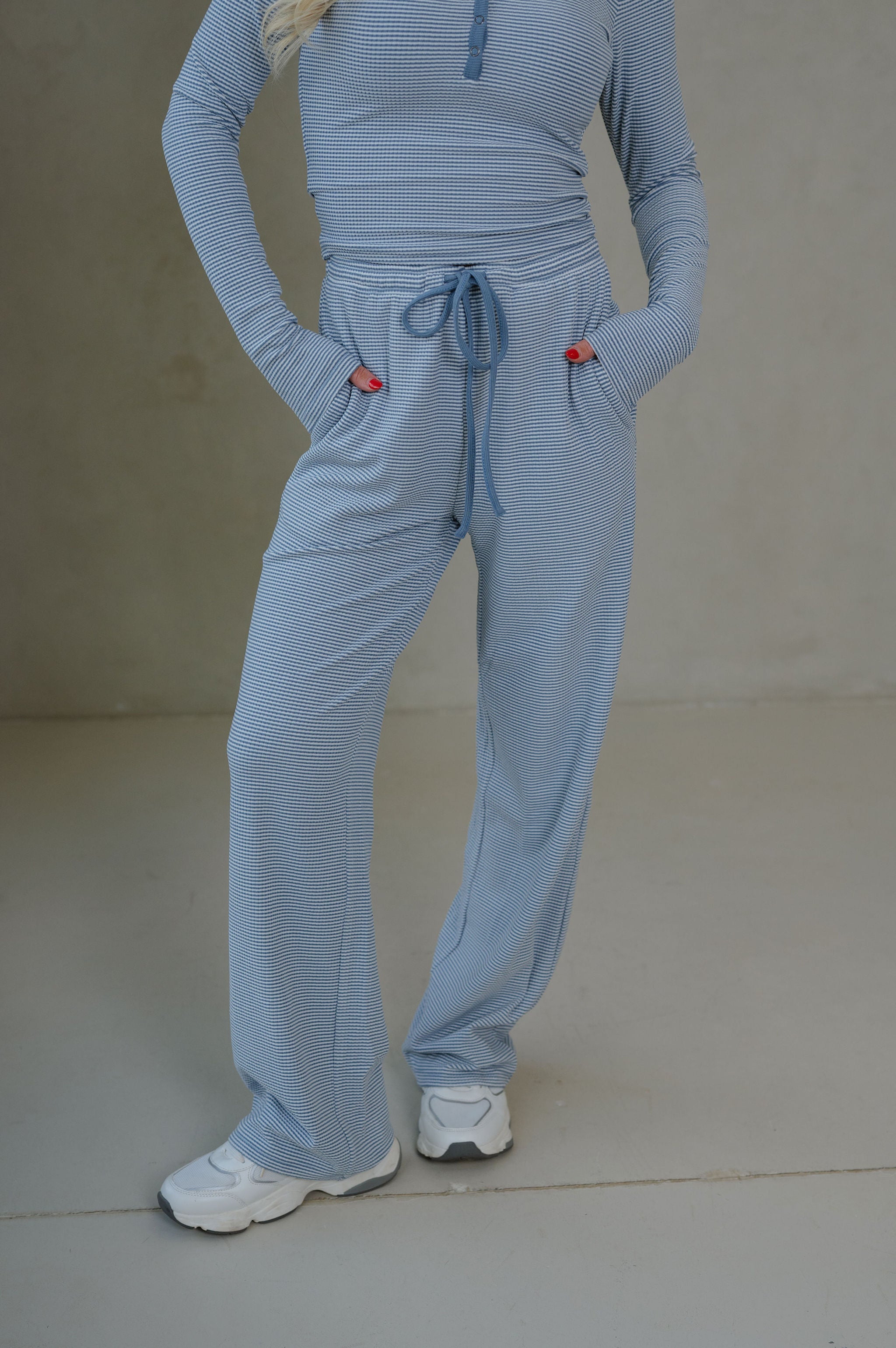 Addi Striped Lounge Set-Blue