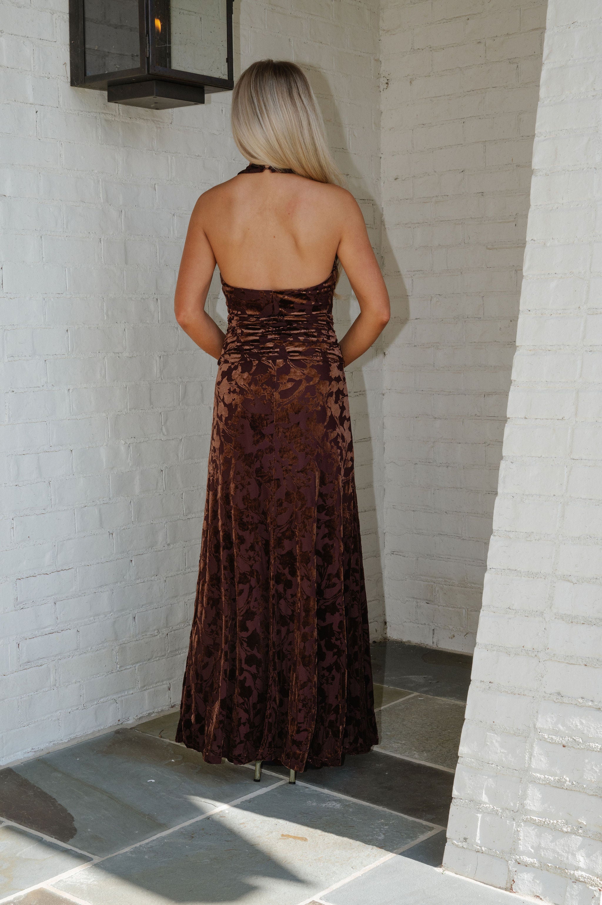 Nadar Maxi Dress-Brown Multi