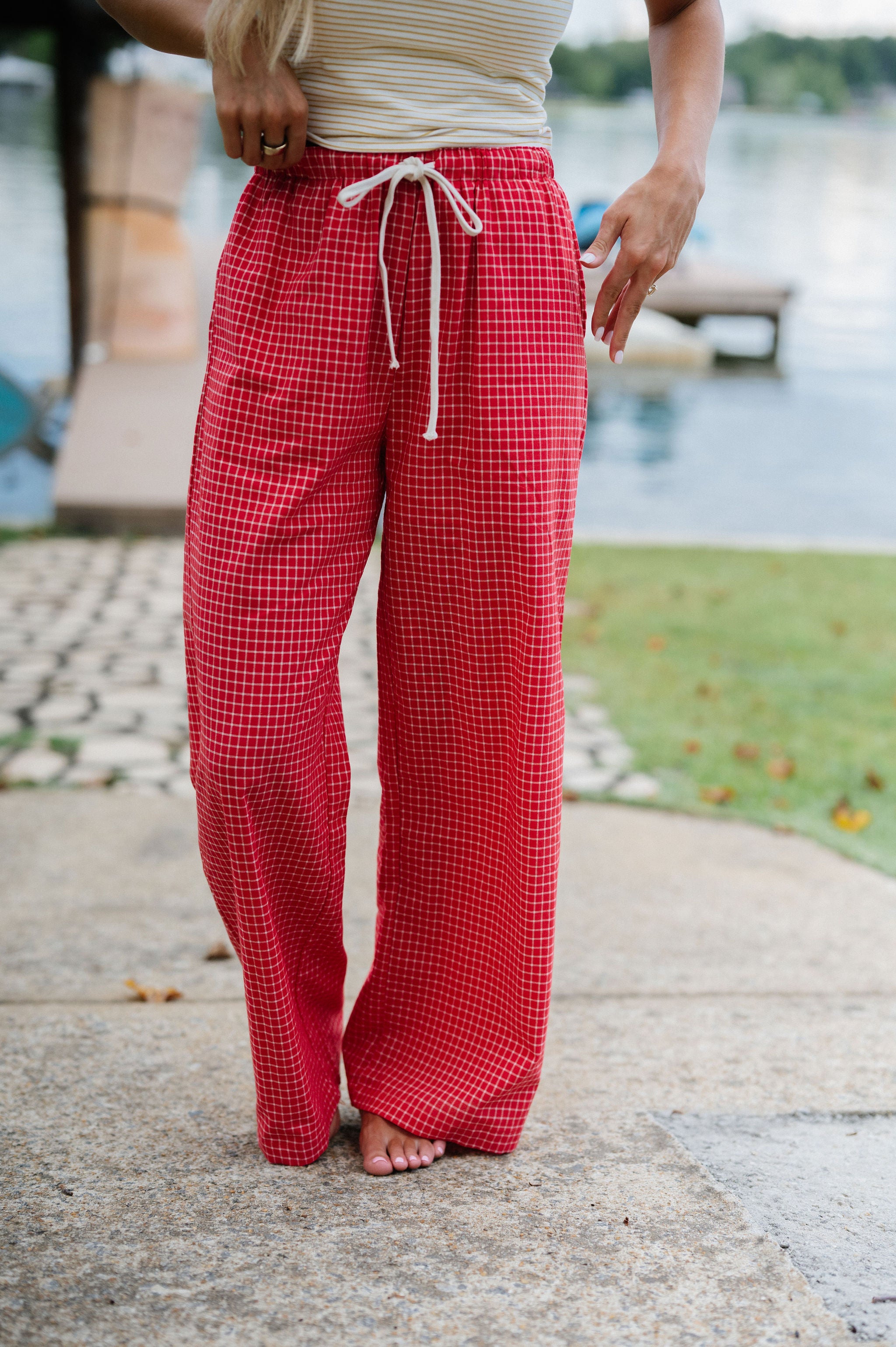 Beaumont Pants-Red Multi