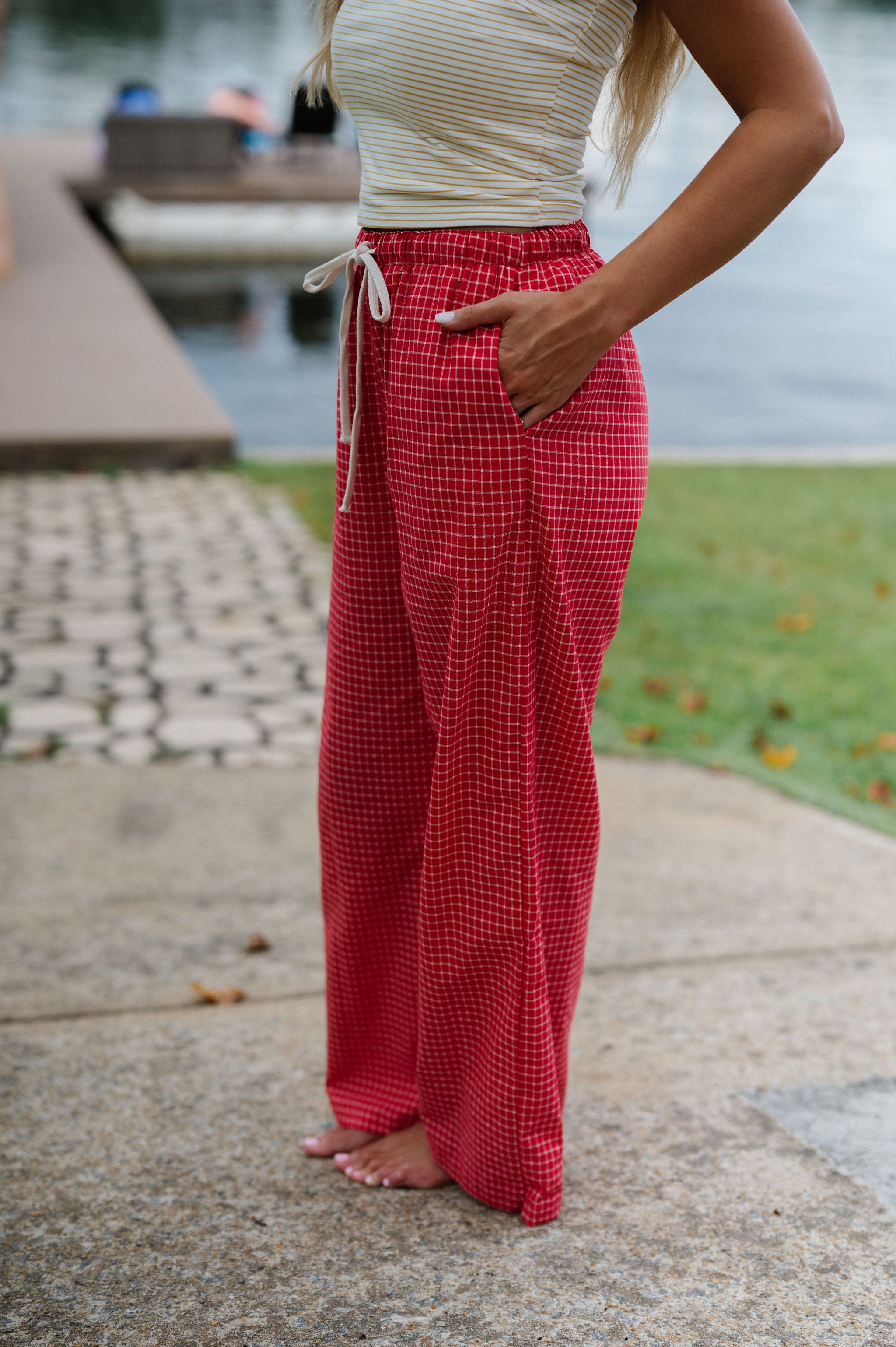 Beaumont Pants-Red Multi