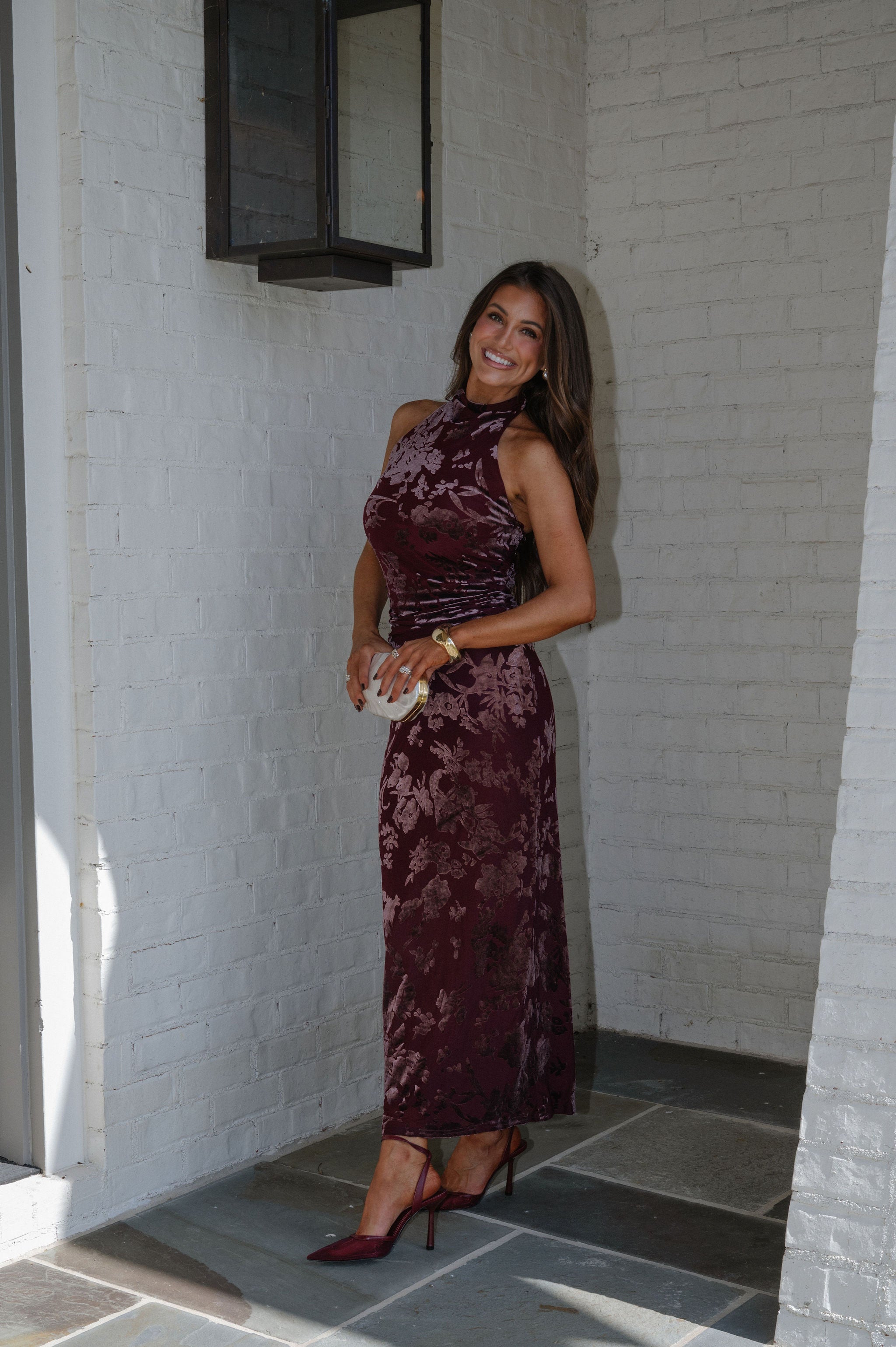 Jesse Maxi Skirt-Burgundy