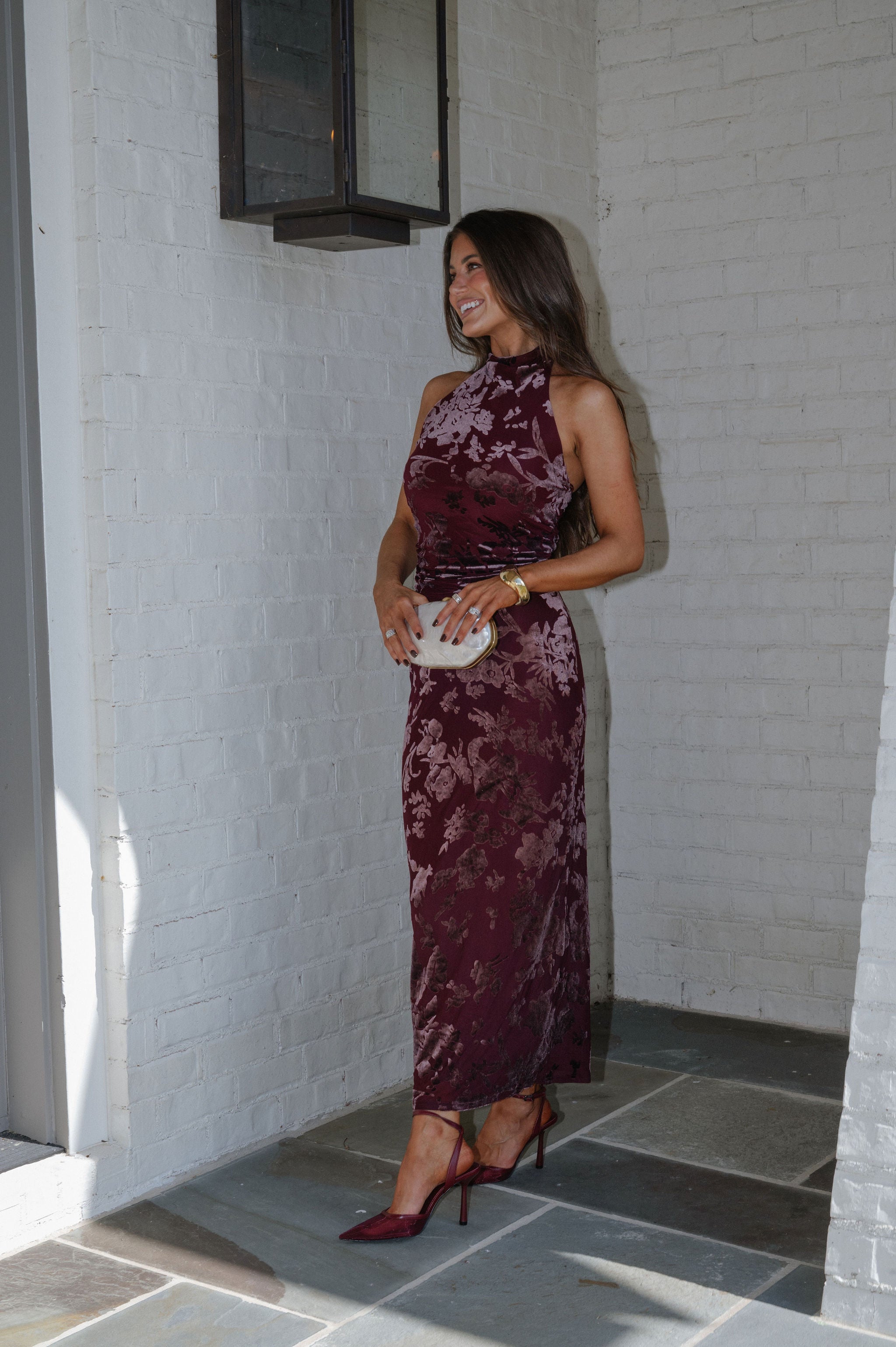 Jesse Maxi Skirt-Burgundy