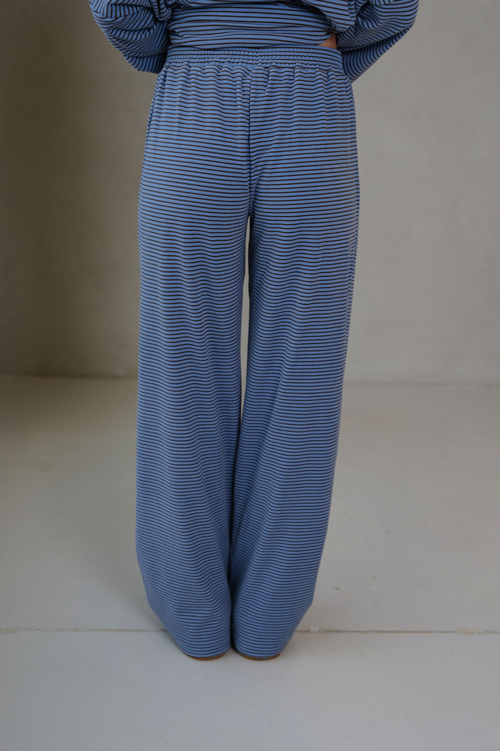Nelly Striped Pants-Blue