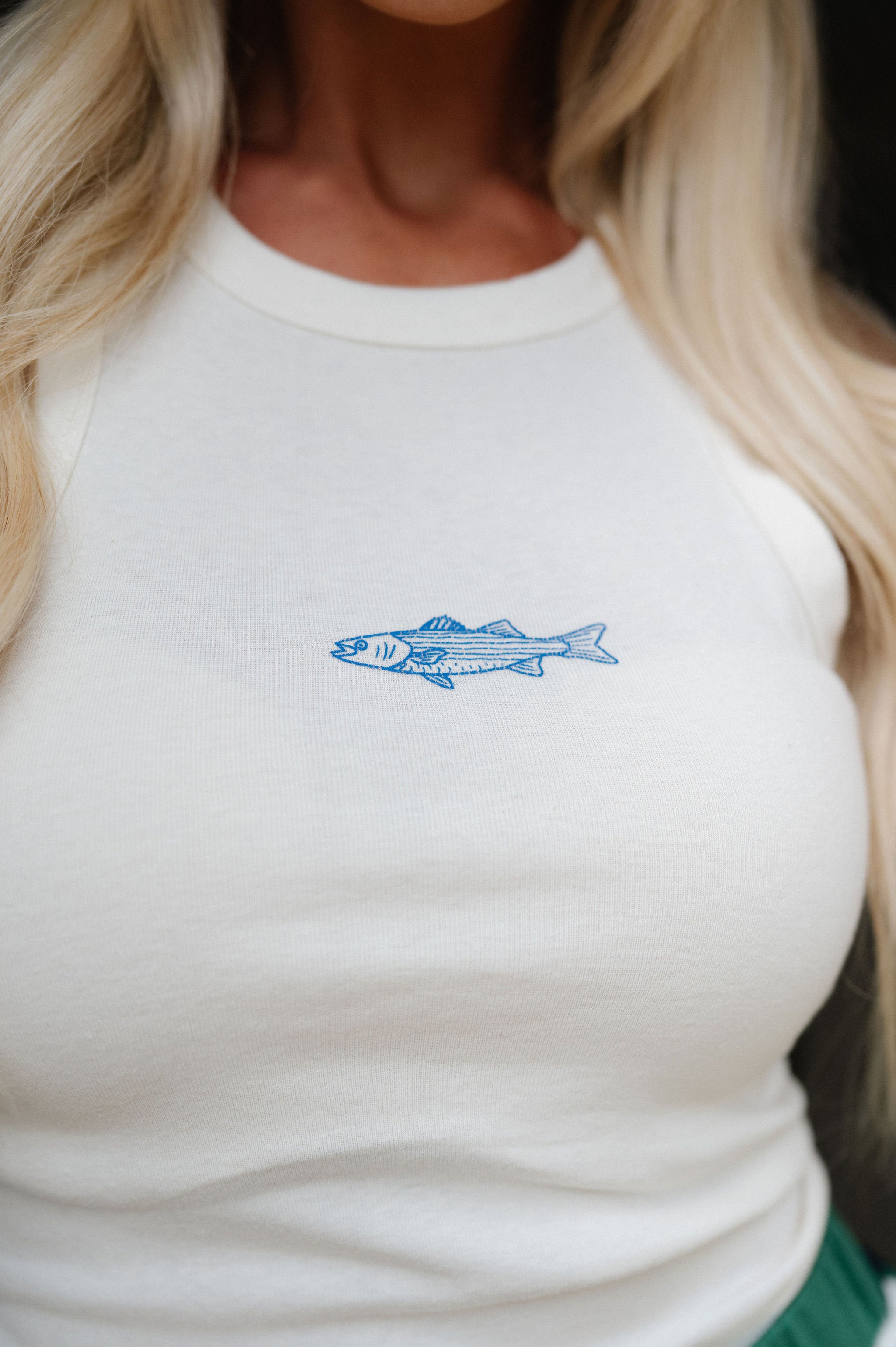 Fish Ribbed Racer Tank