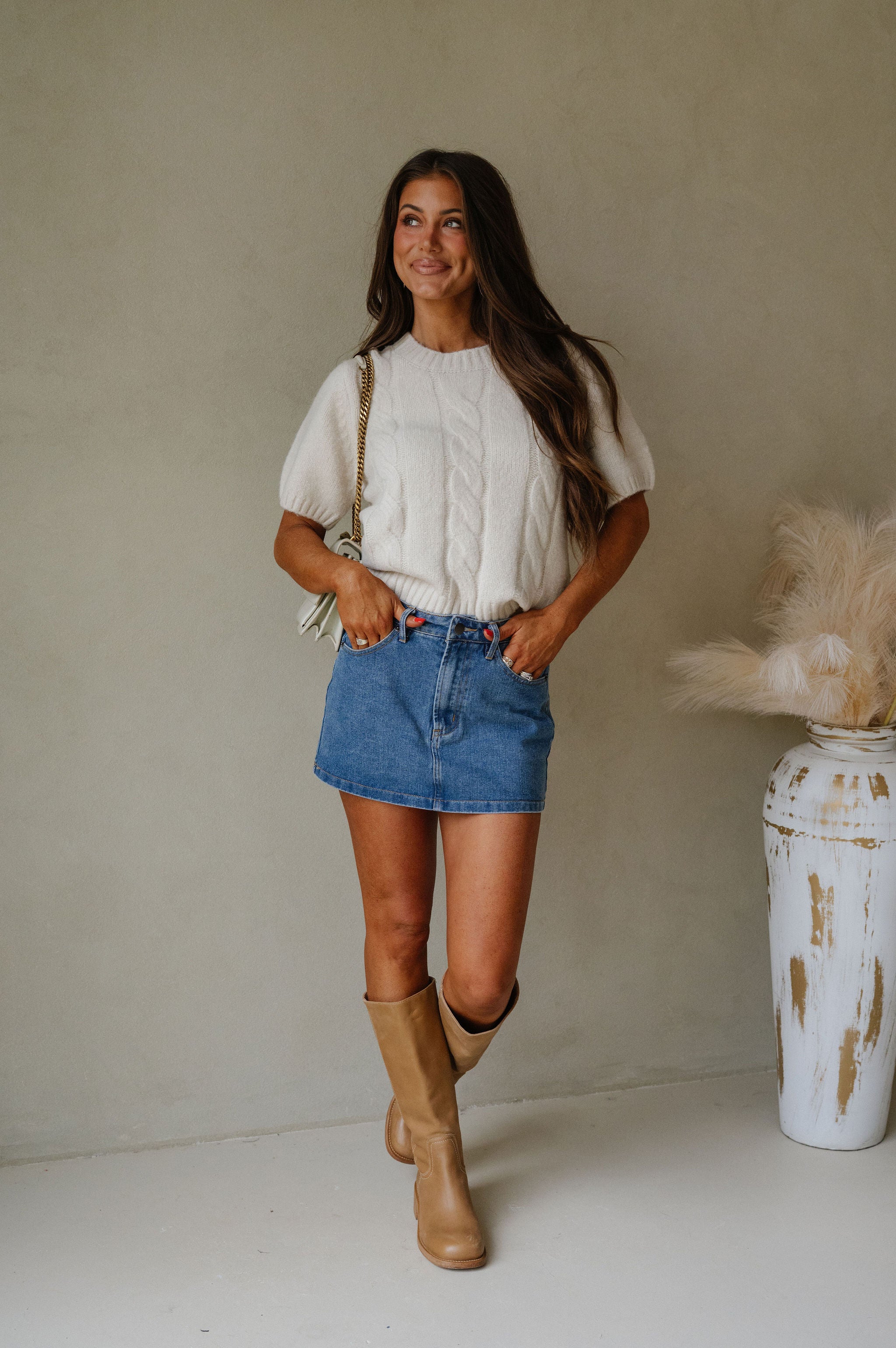 Devon Sweater-Pale Beige