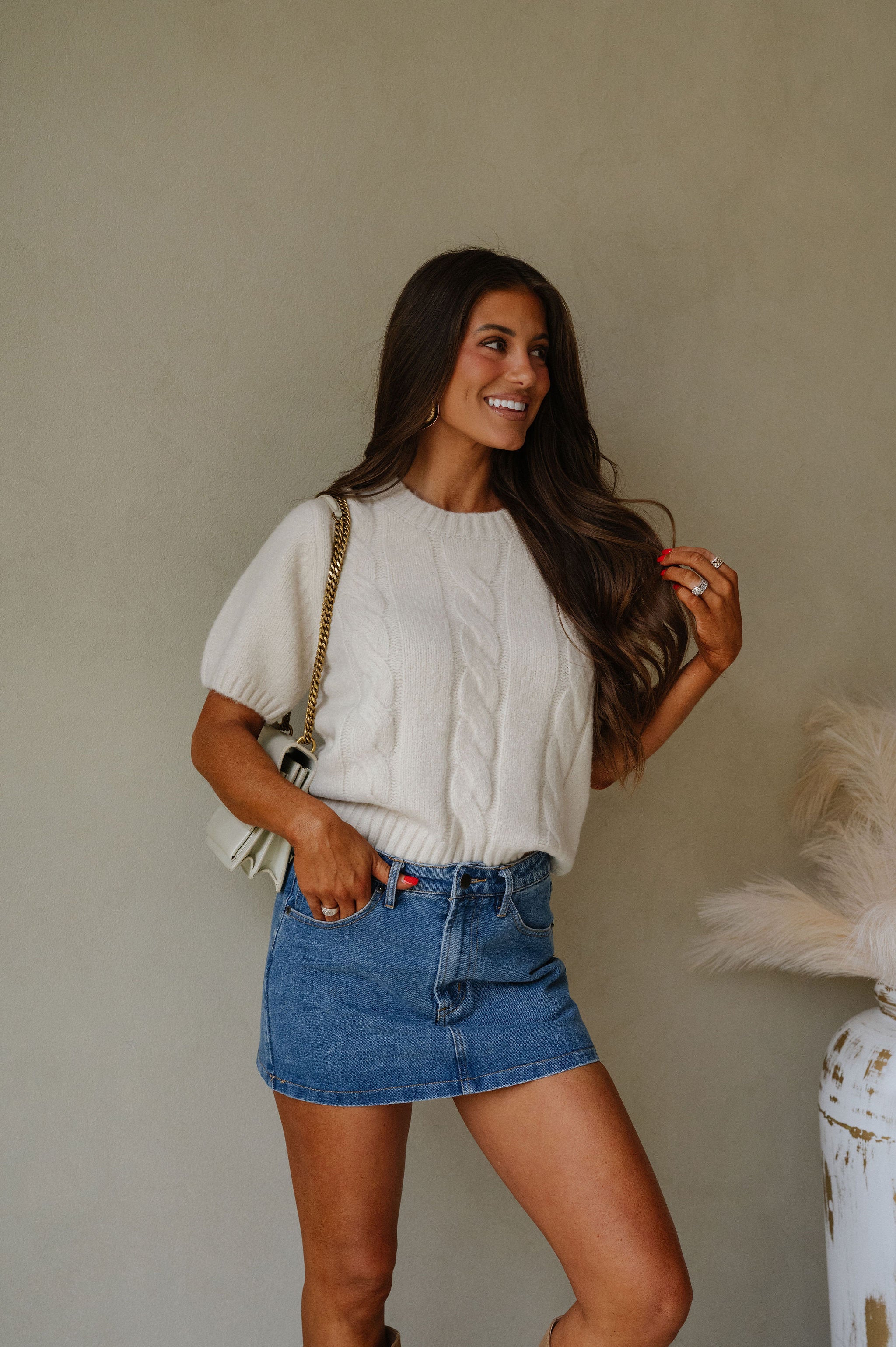 Devon Sweater-Pale Beige