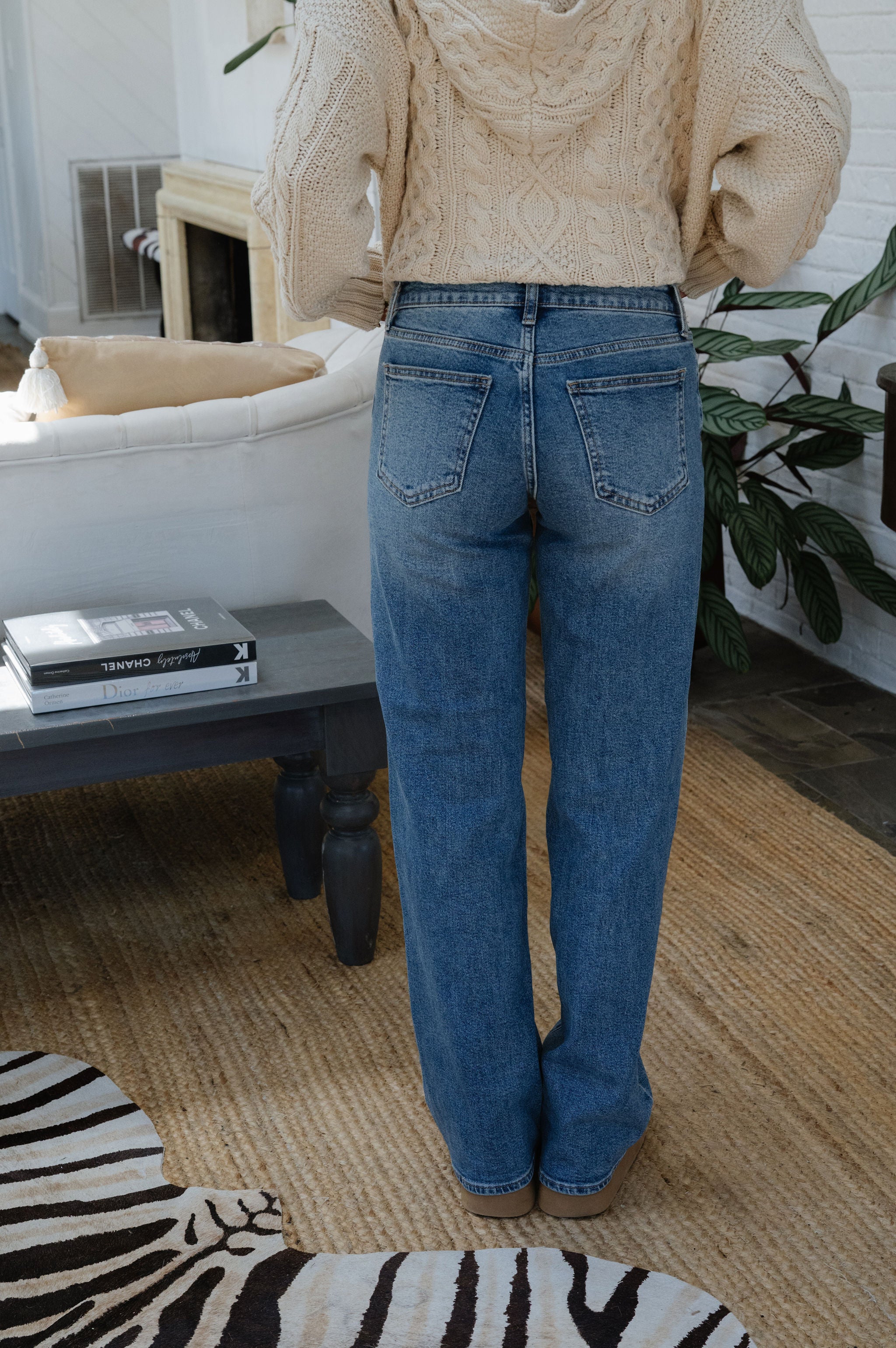Cora Wide Leg Jeans-Medium Denim