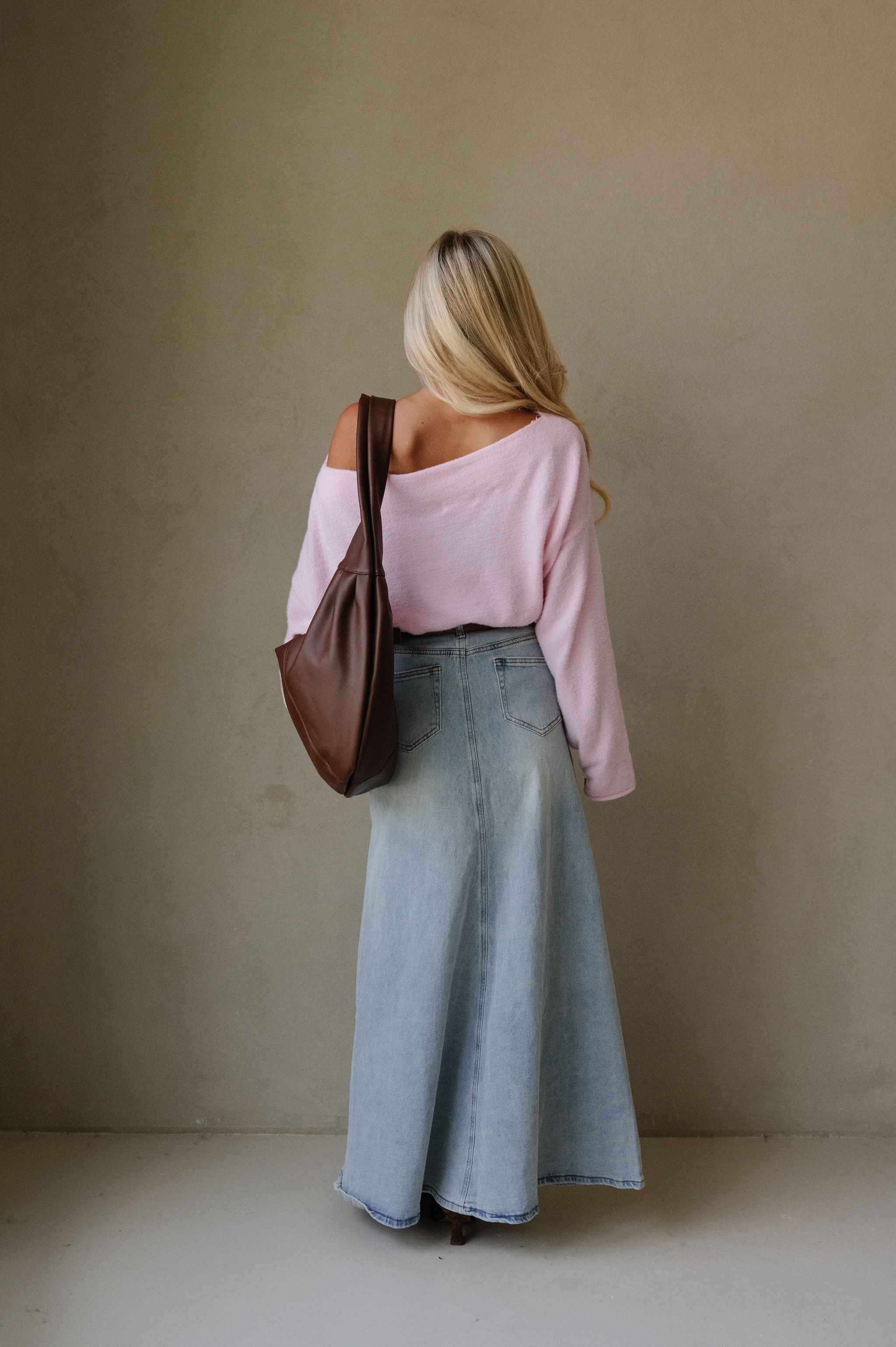 Jovie Asymmetrical Top-Light Pink