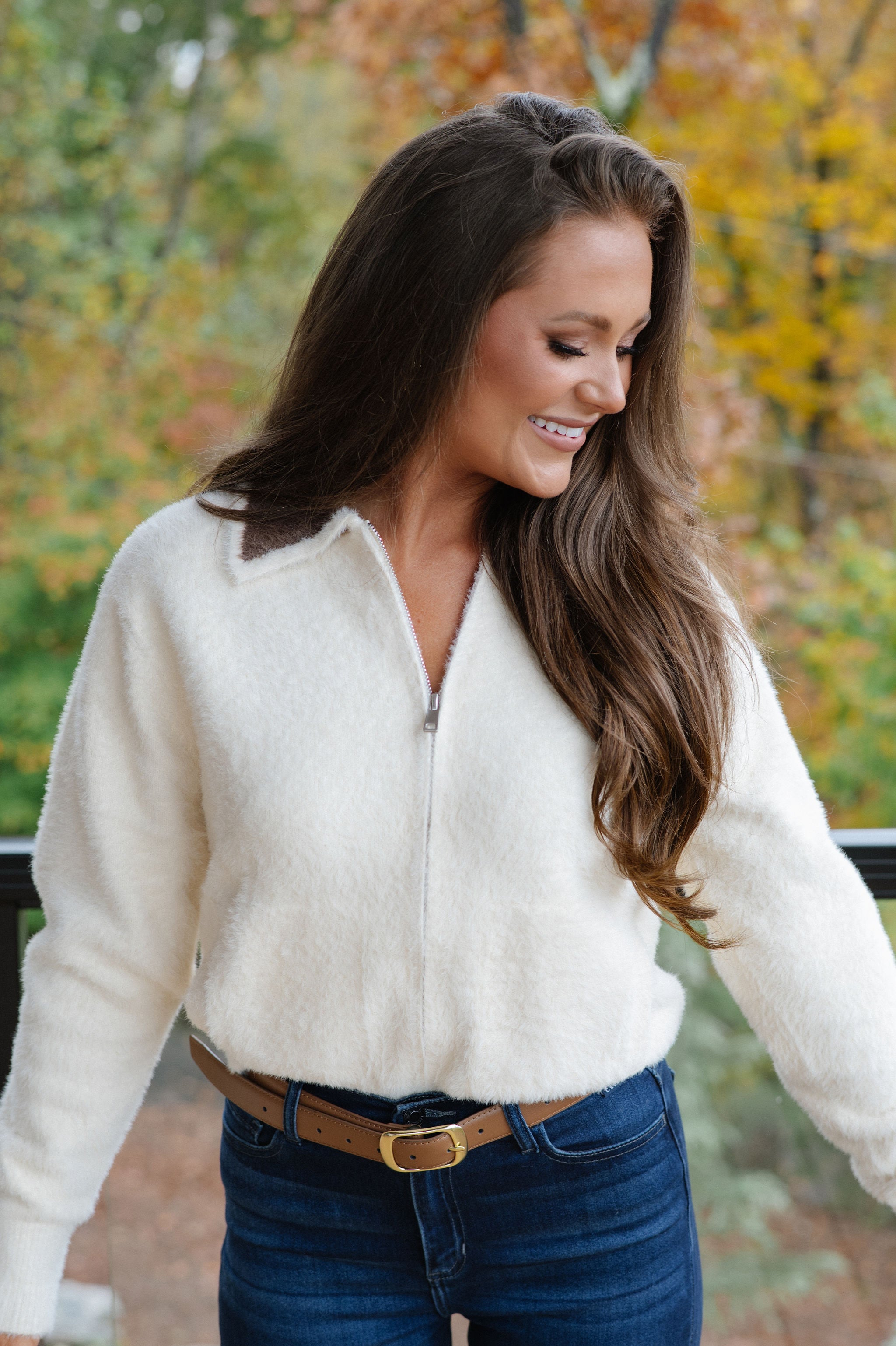 Jessie Cardigan-Vanilla/Brown