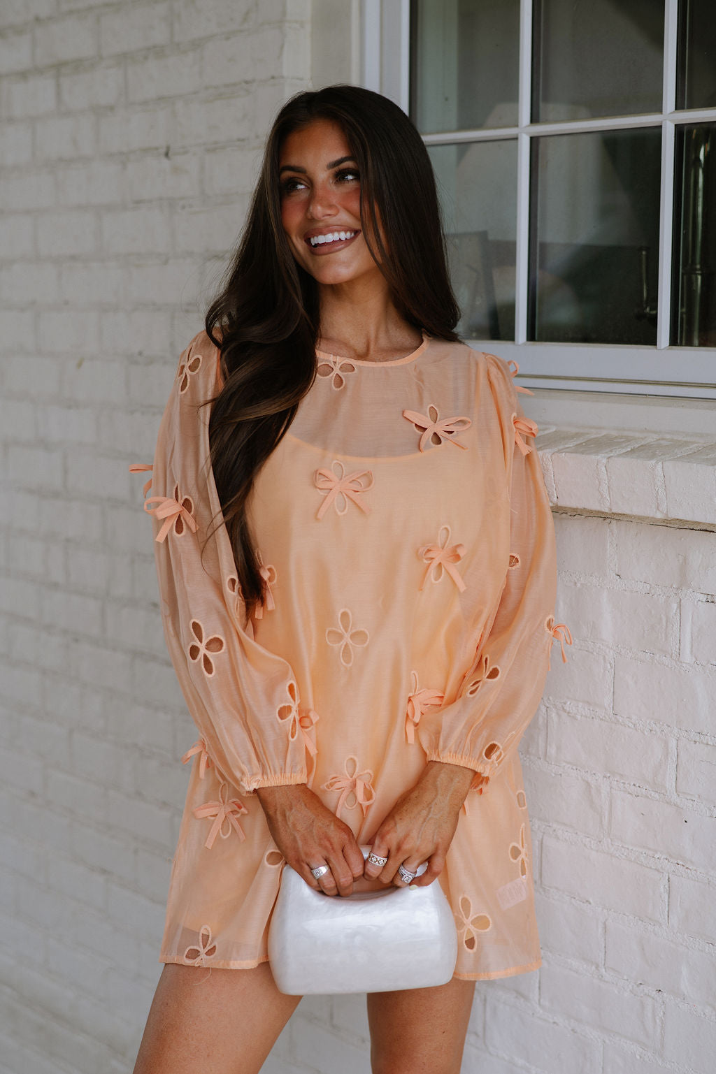Liza Mini Dress- Orange Mix