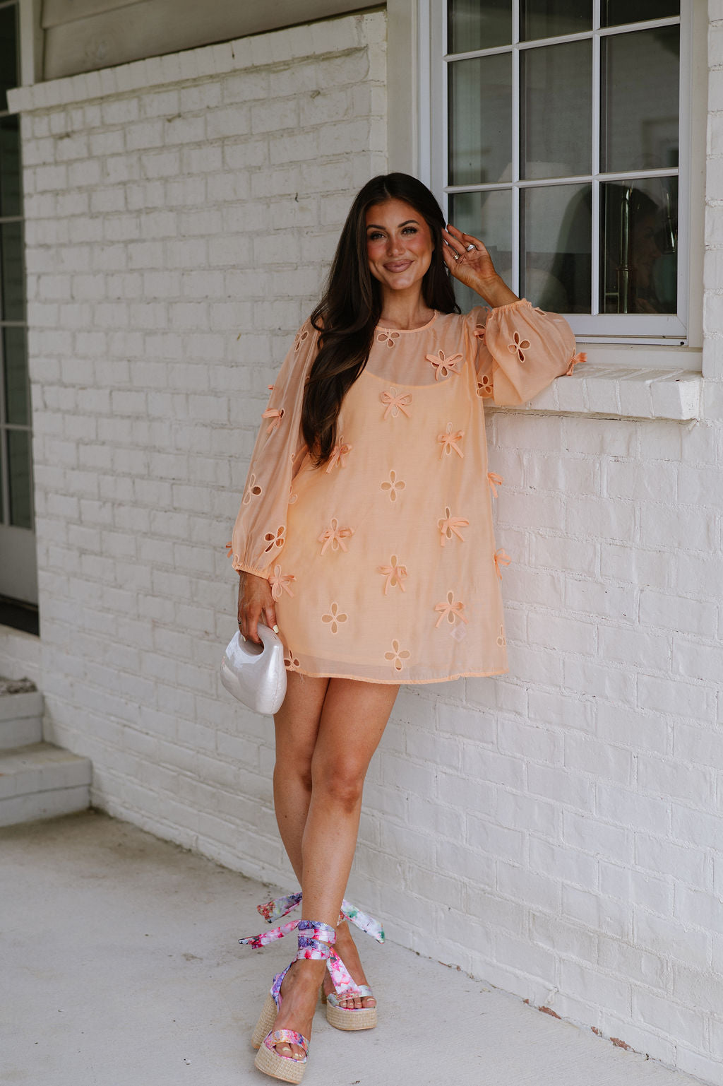 Liza Mini Dress- Orange Mix