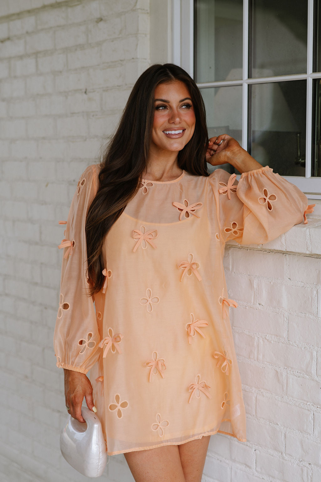 Liza Mini Dress- Orange Mix