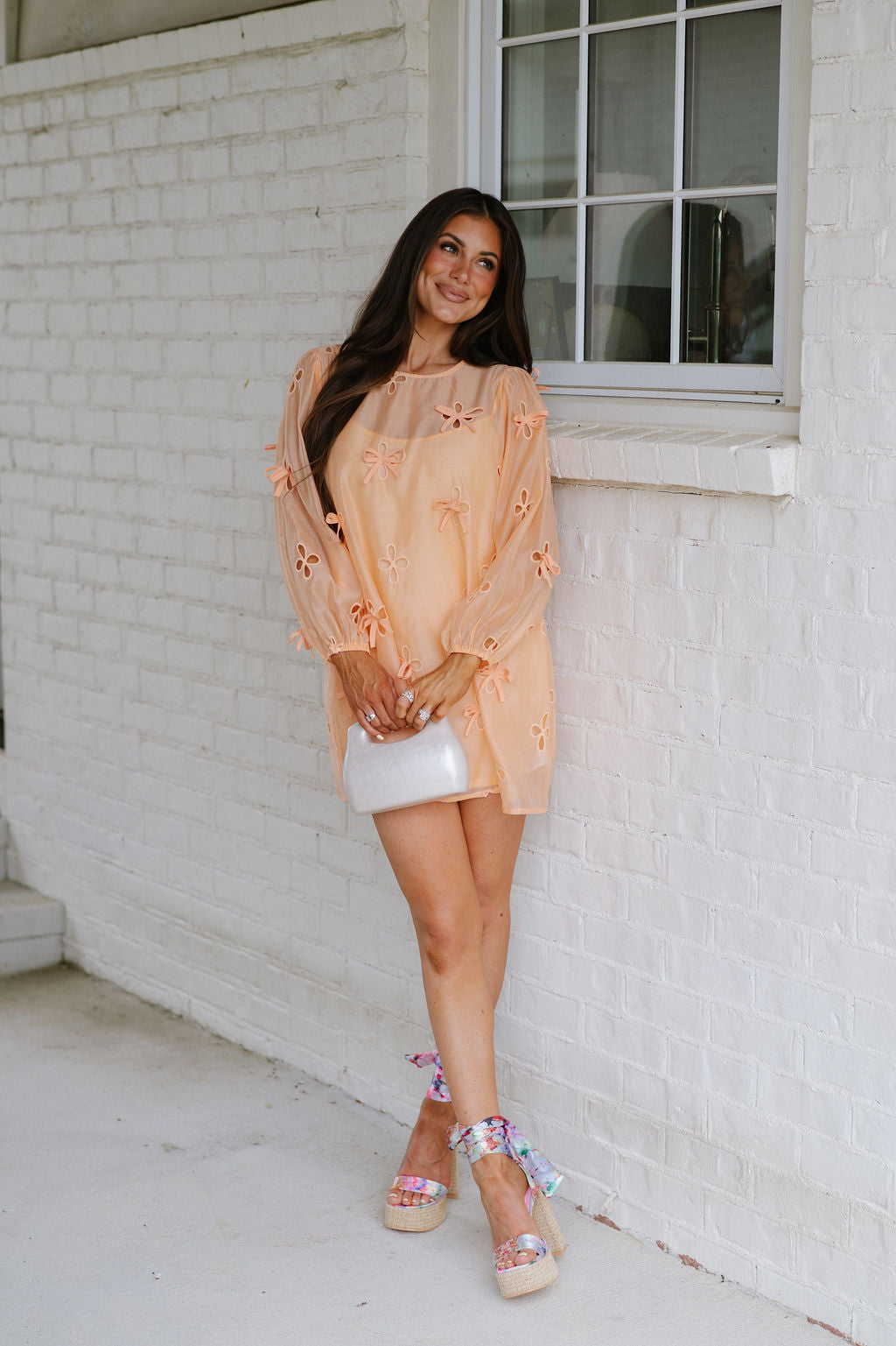 Liza Mini Dress- Orange Mix