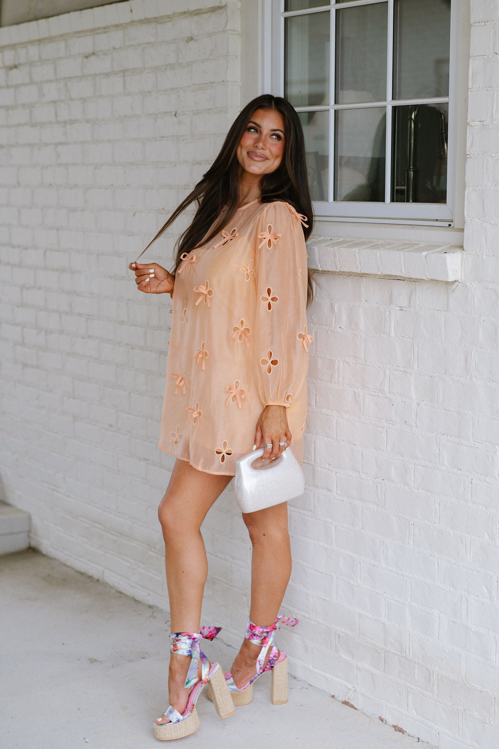 Liza Mini Dress- Orange Mix