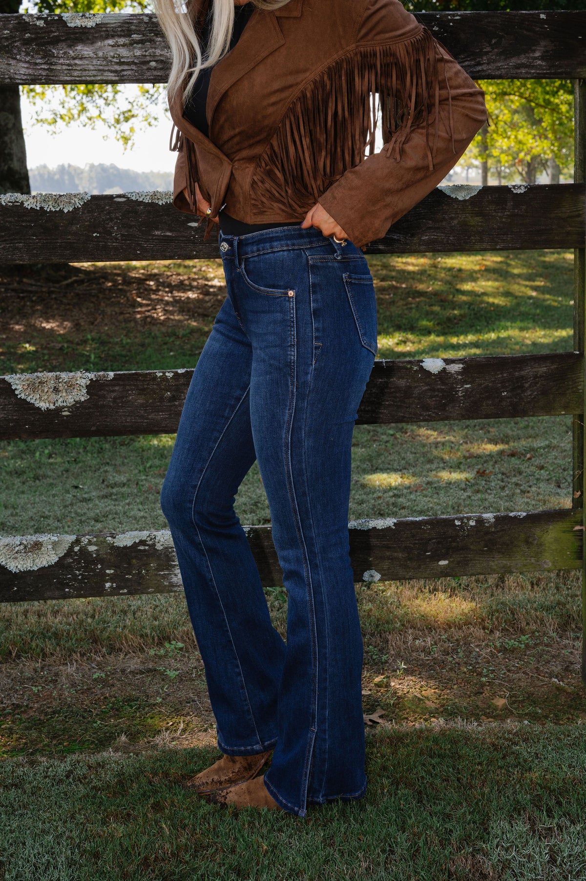 Lanie Mid Rise Bootcut Jeans