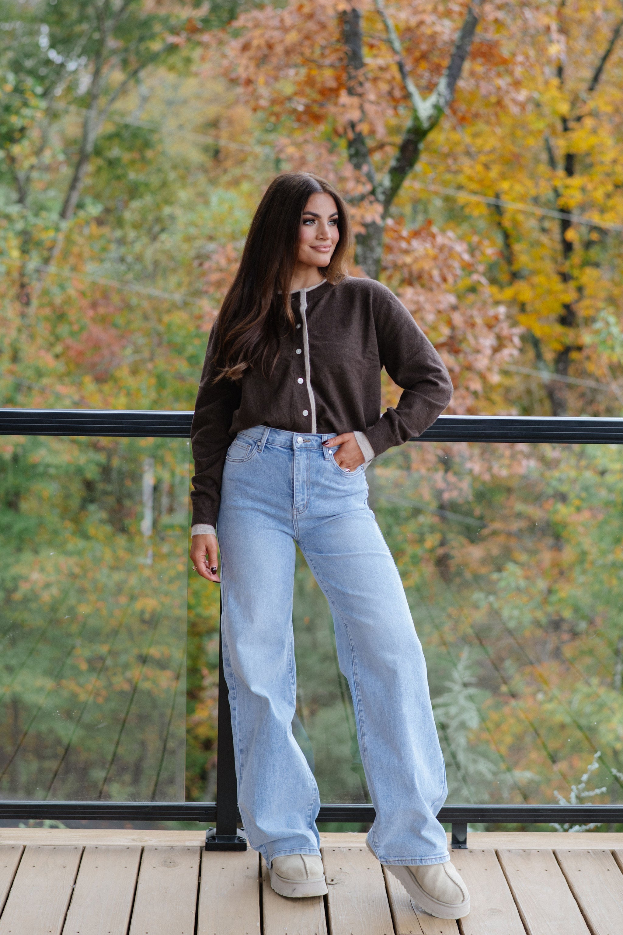 Sabrina Cardigan-Brown/Tan