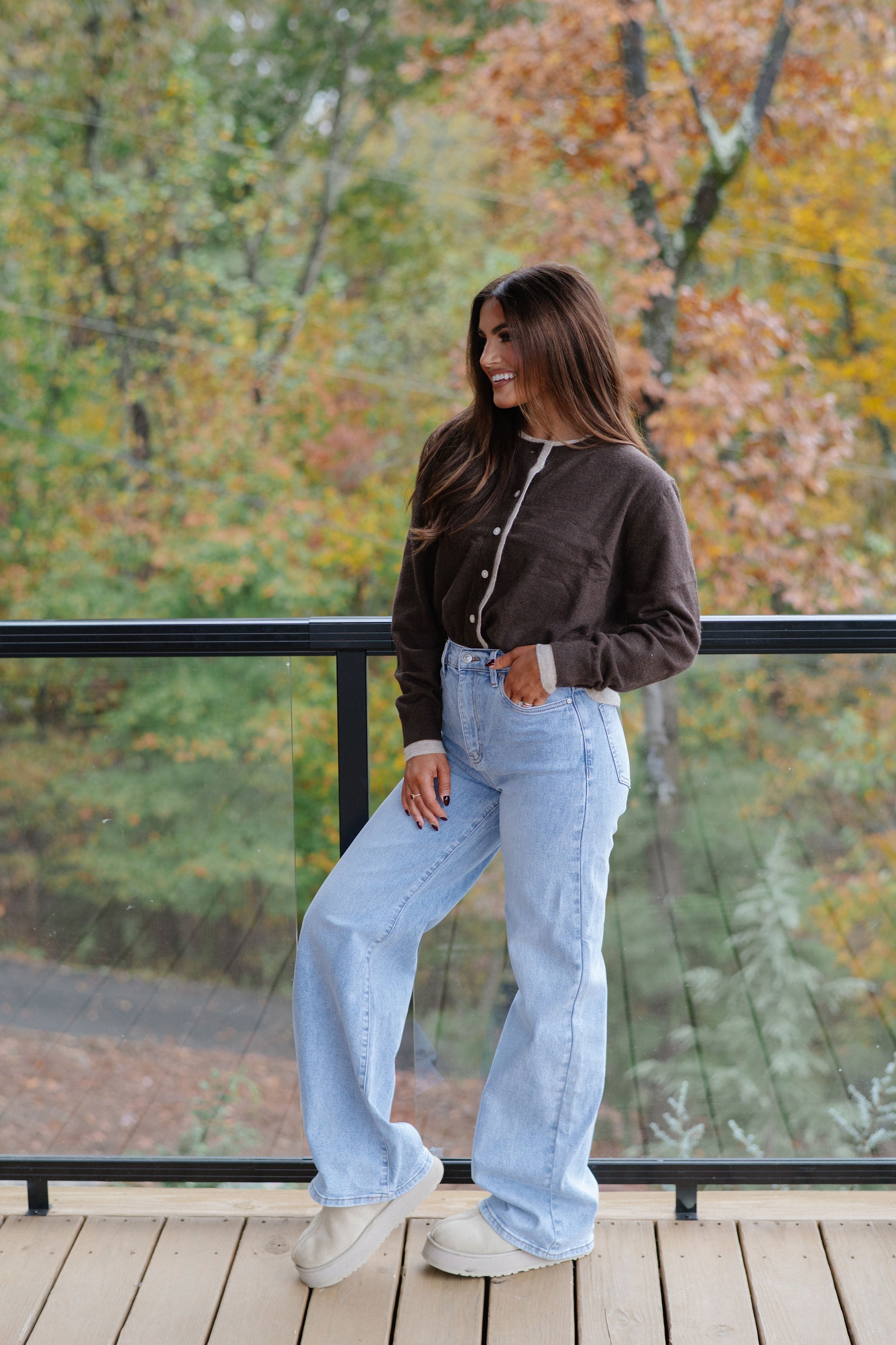 Sabrina Cardigan-Brown/Tan