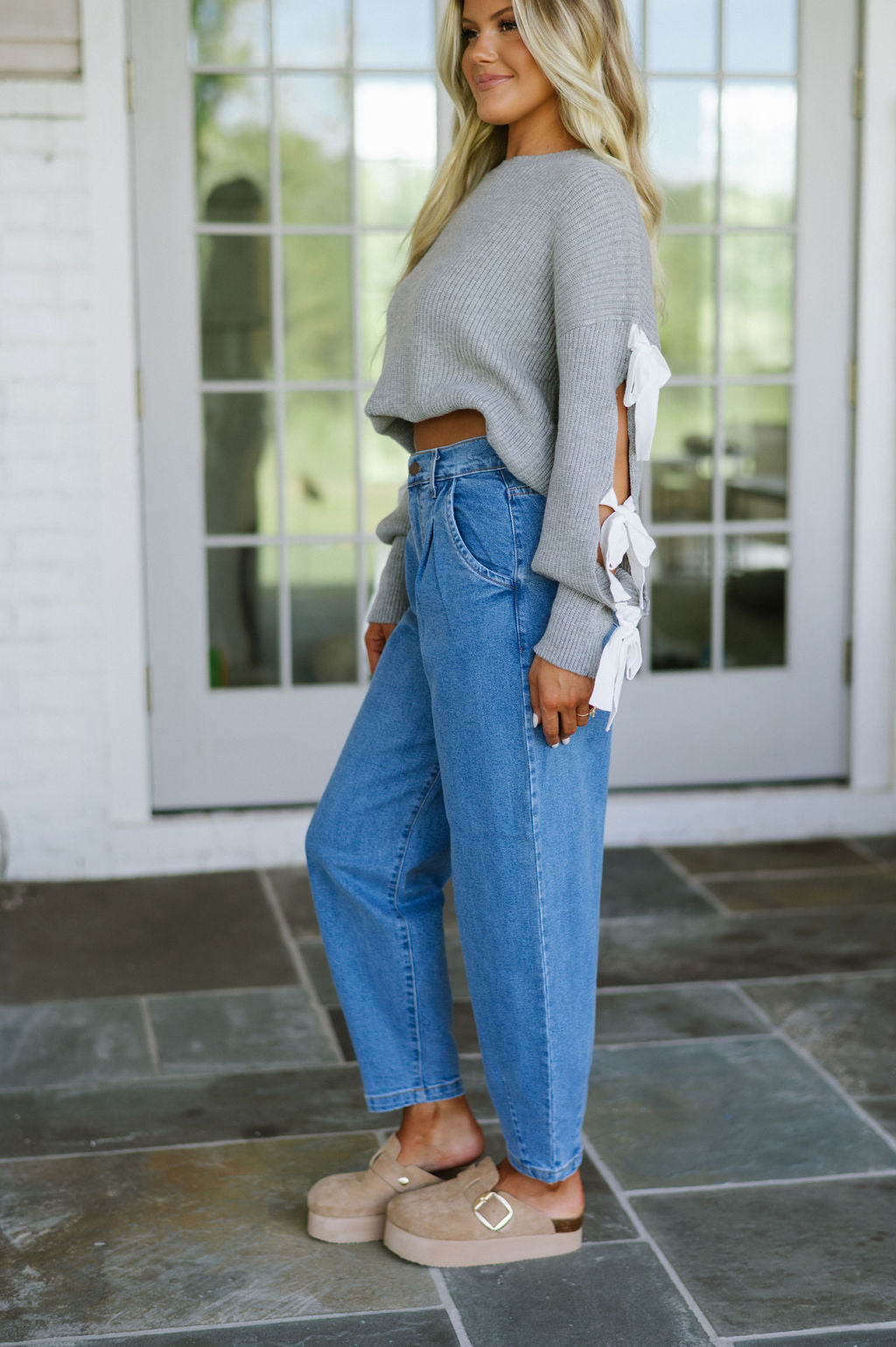Slouchy High Waisted Jeans-Medium